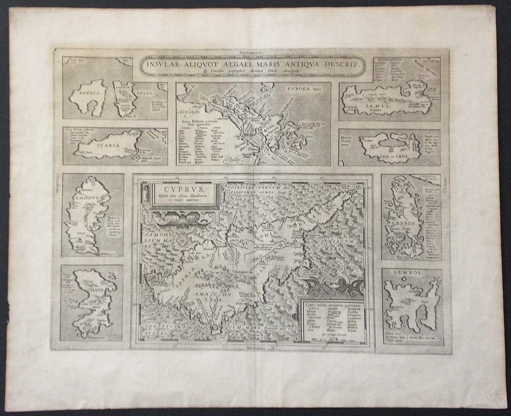 Ortelius, A.: Insular Aliquot Aegaei Maris Antiqua descrip.