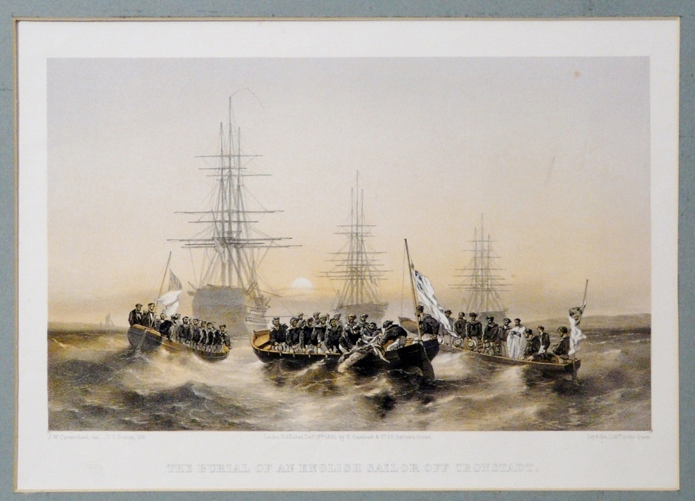 Carmichael, J.W.: The burial of an English sailor off Cronstadt