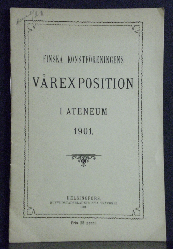 Finska Konstföreningens vårexposition i Ateneum 1901