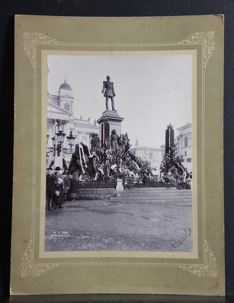 Ståhlberg, K.E.: Valokuva. Fotografi. Alexander II. 13.03.1899