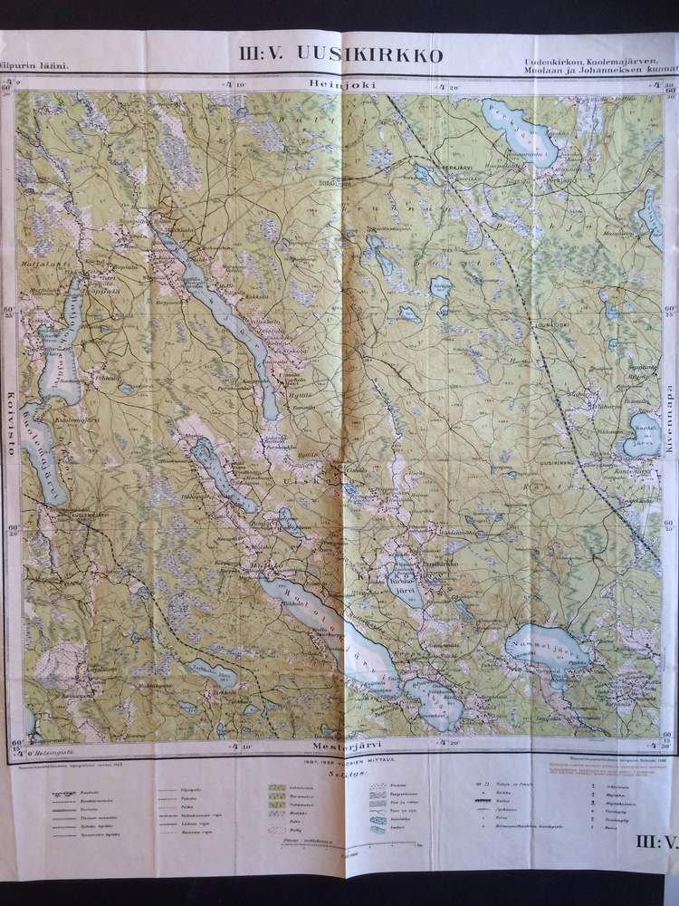 Uusikirkko. Uudenkirkon, Kuolemanjärven, Muolaan ja Johanneksen kunnat (1935)