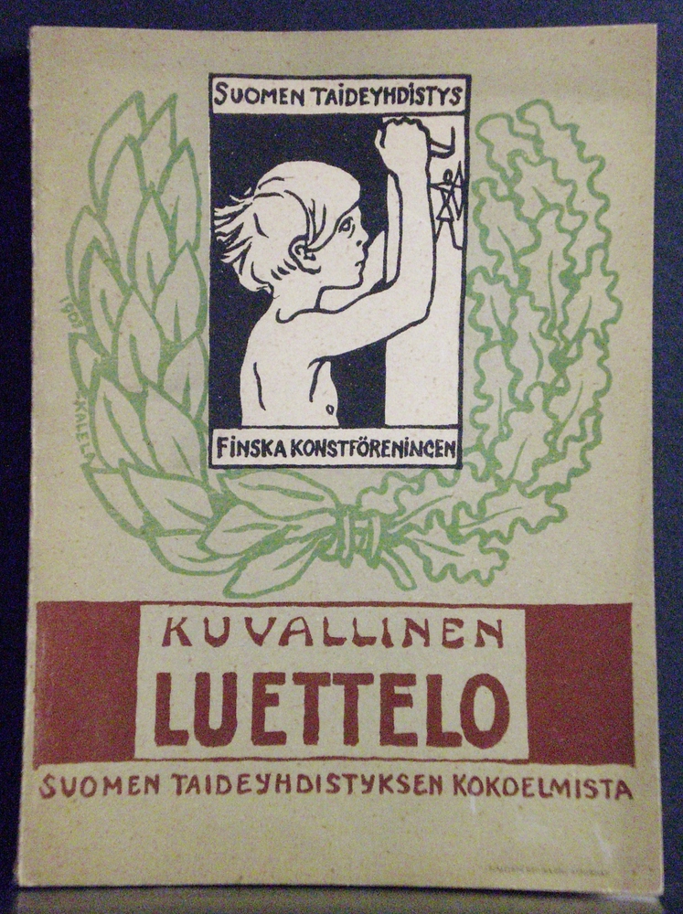 Kuvallinen luettelo Suomen Taideyhdistyksen kokoelmista 1907. Kansikuva / Pärmbild av Akseli Gallen-Kallela