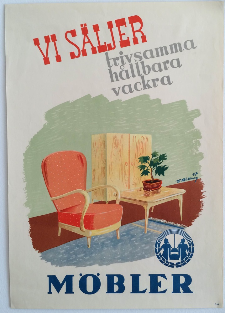 Taskinen, Urho: Vi säljer trivsamma hållbara vackra möbler. SOK