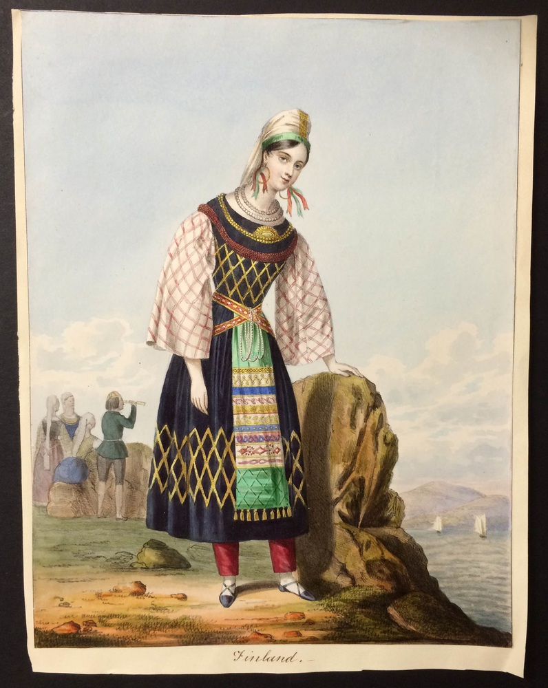 Woman wearing a national costume