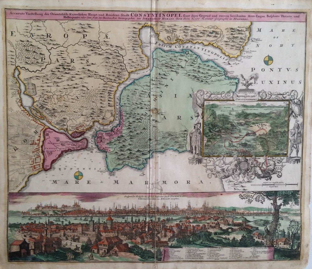 Homann, Joh. Bapt.: Accurate Vorstellung der Orientalisch Kayserlichen Haupt- und Residenz-Stadt Constantinopel
