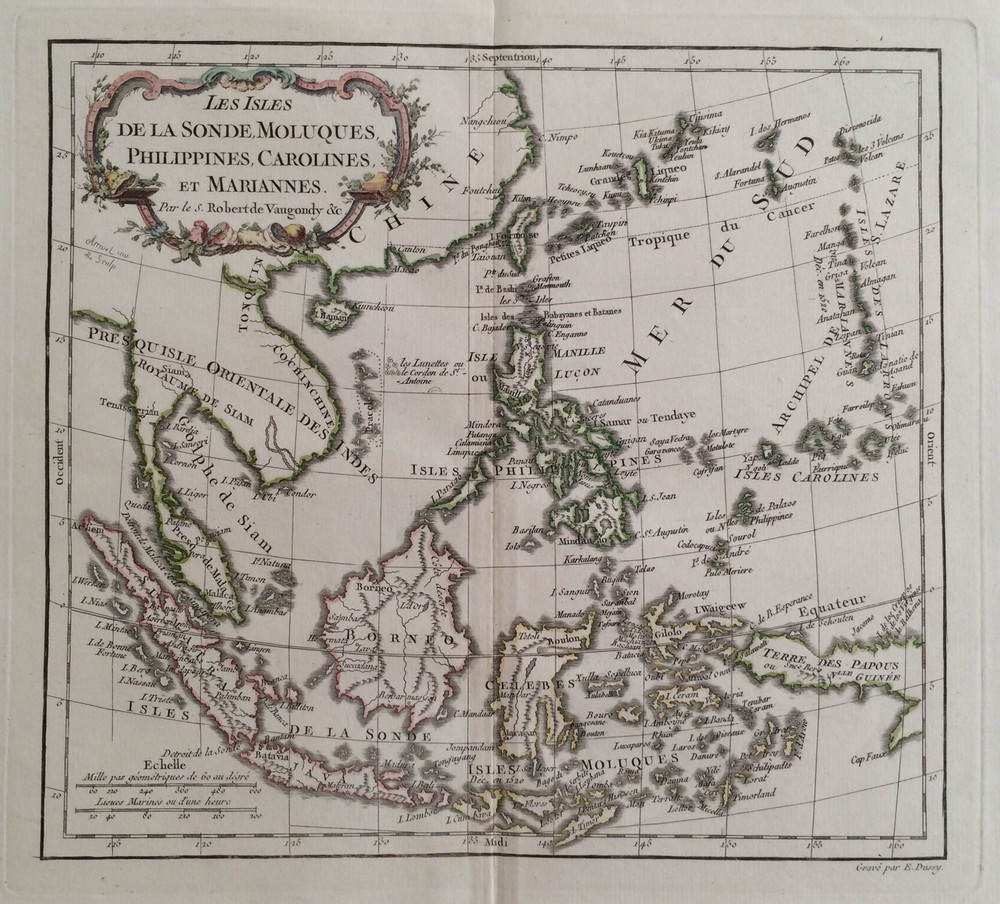 Robert de Vaugondy, G.: Les Isles de la Sonde, Moluques, Philippines, Carolines, et Mariannes