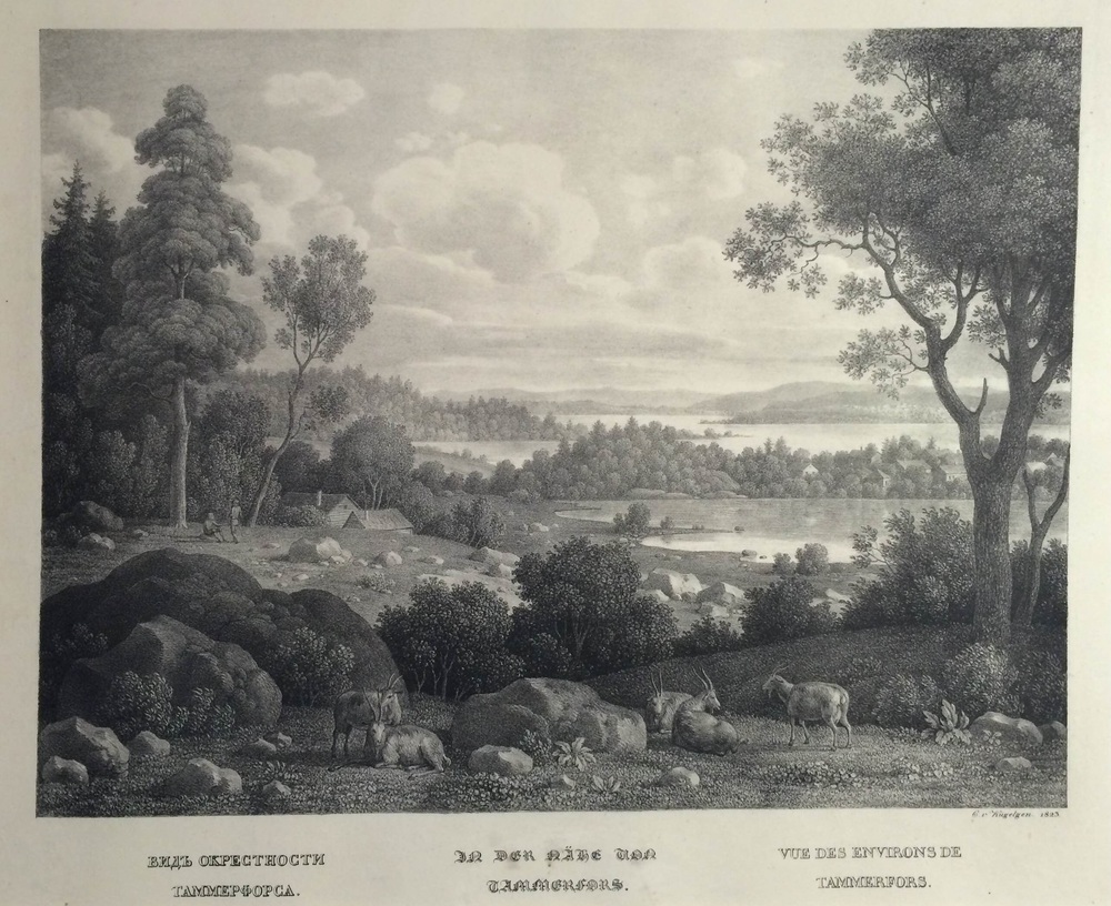 Helmersen von - Kügelgen von, C.: Vue des environs de Tammerfors