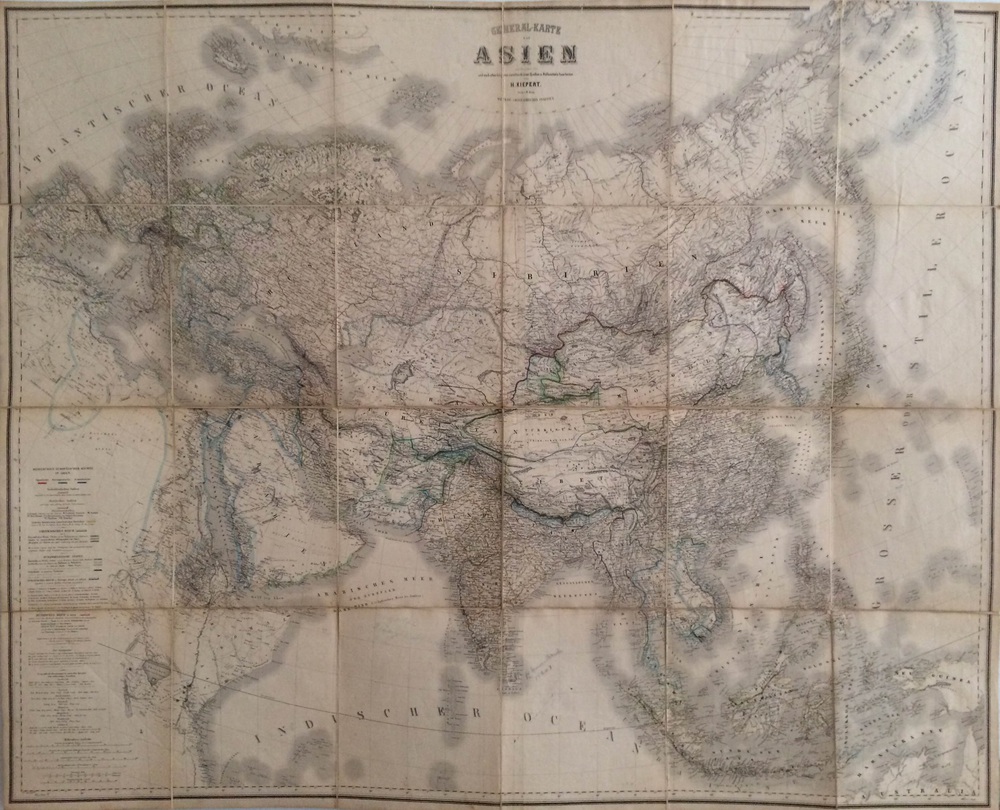 Kiepert, Heinrich: General-karte von Asien entworfen im Jahre 1850