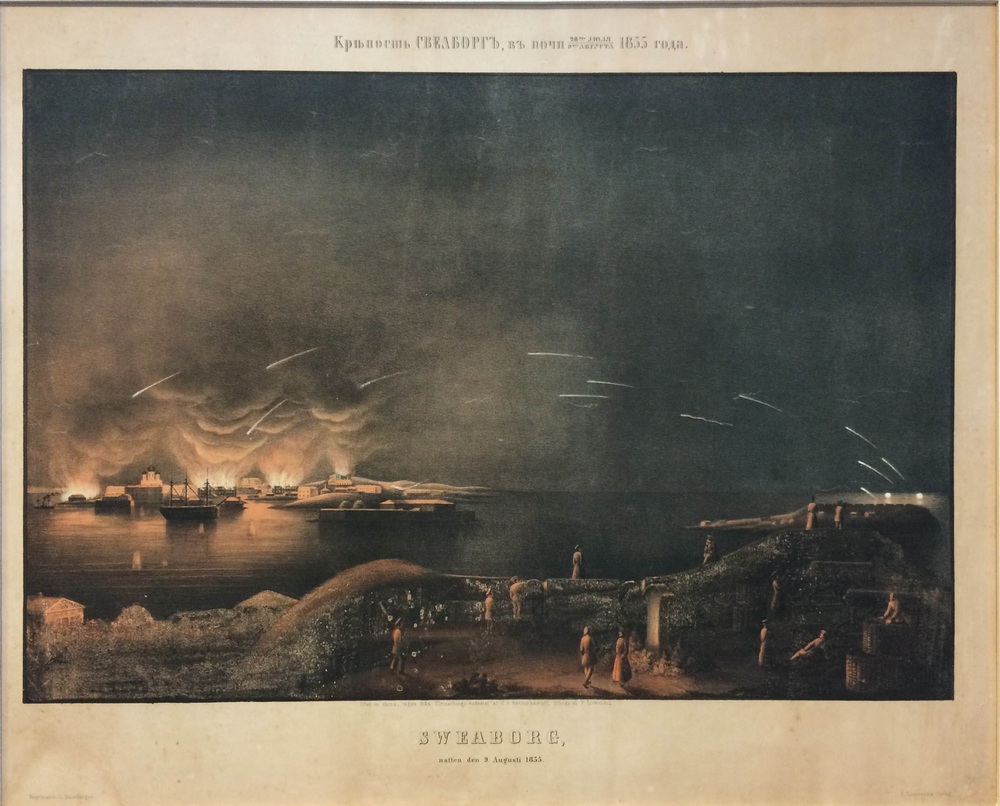 Liewendal, F.: Sweaborg, natten den 9 Augusti 1855