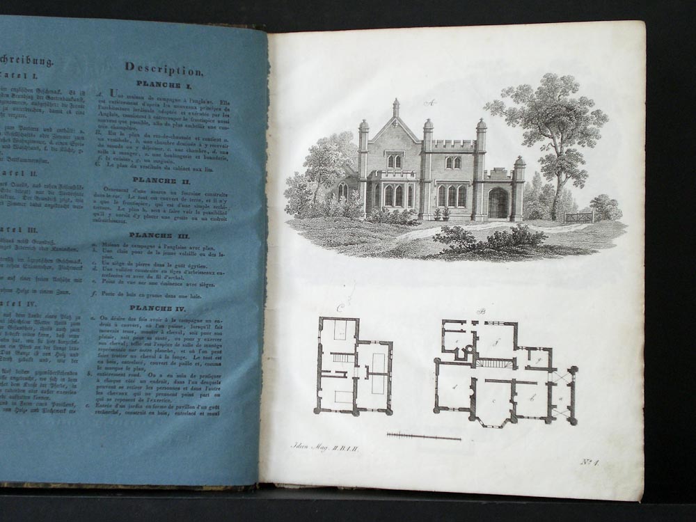 Grohmann, J.G. (ed.): Ideen-Magazin fur Architekten, Kunstler und Handwerker…, wie auch fur Bauherren und Gartenbesitzer. Im englisch, italienischen, gothischen, turkischen, persischen, indischen und sinesischen Geschmack