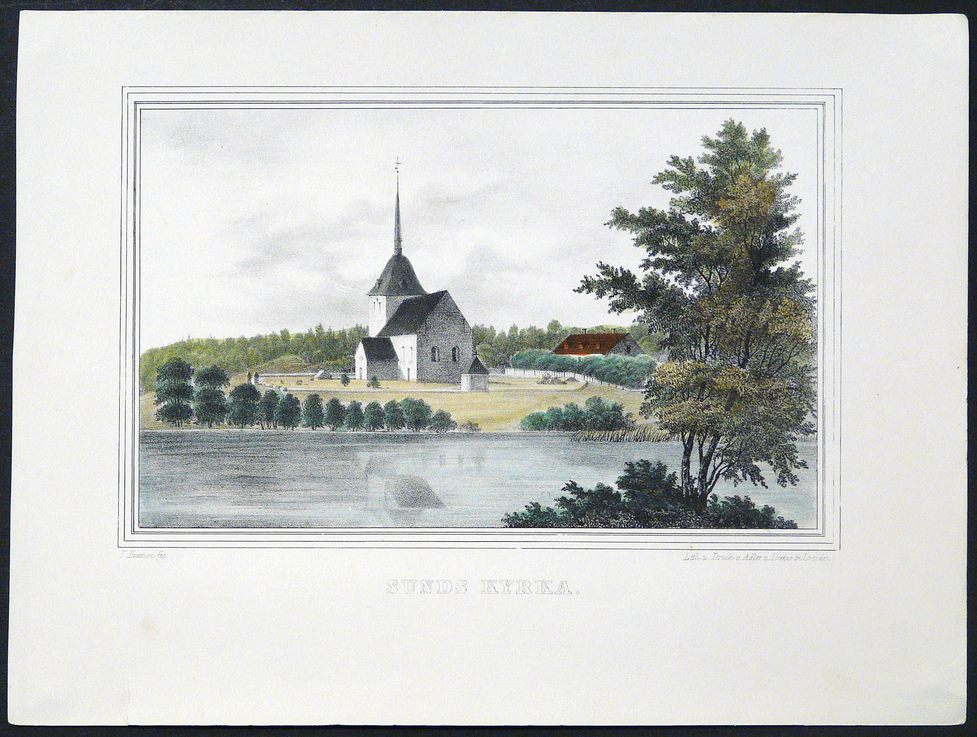 Sunds kyrka. Finland framstäldt i teckningar