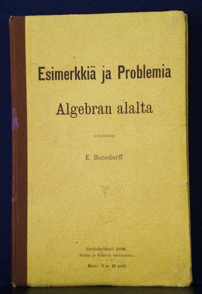 Bonsdorff, E.: Esimerkkiä ja problemia algebran alalta