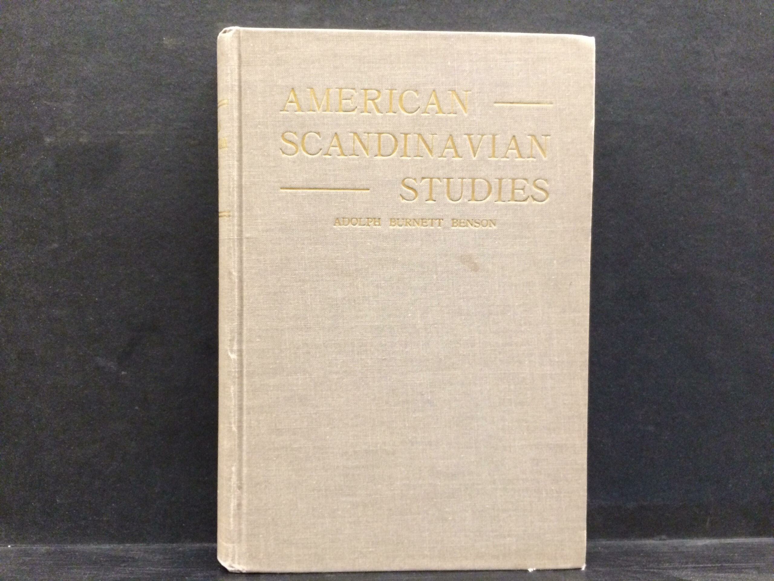 Benson, Adolph B.: American Scandinavian Studies