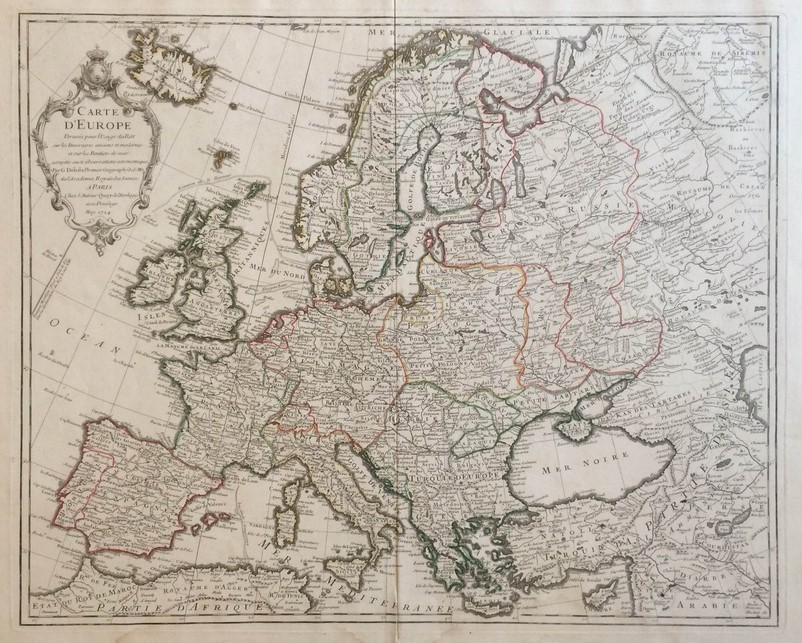 L'Isle, Guillaume de: Carte d'Europe