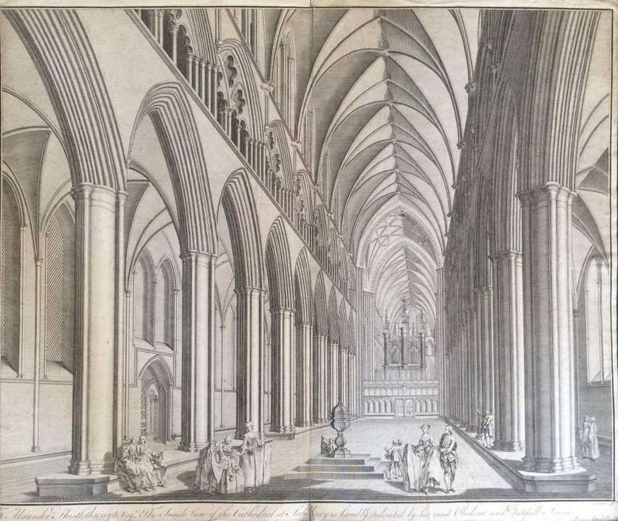 Biddlecombe, J. - J.S. Müller (Miller): Inside View of the Cathedral at Salisbury
