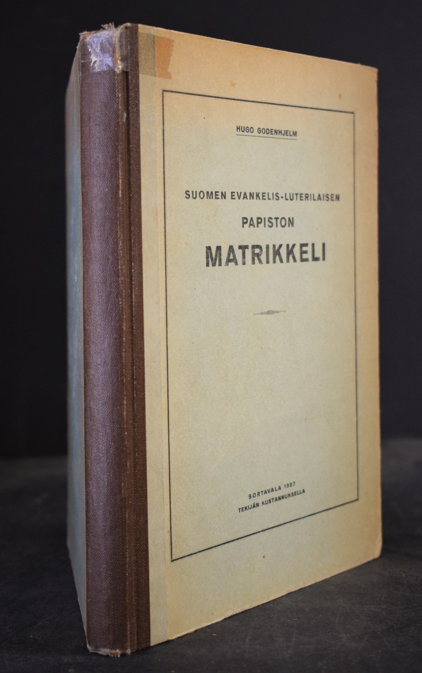 Godenhjelm, Hugo: Suomen evankelis-luterilaisen papiston matrikkeli
