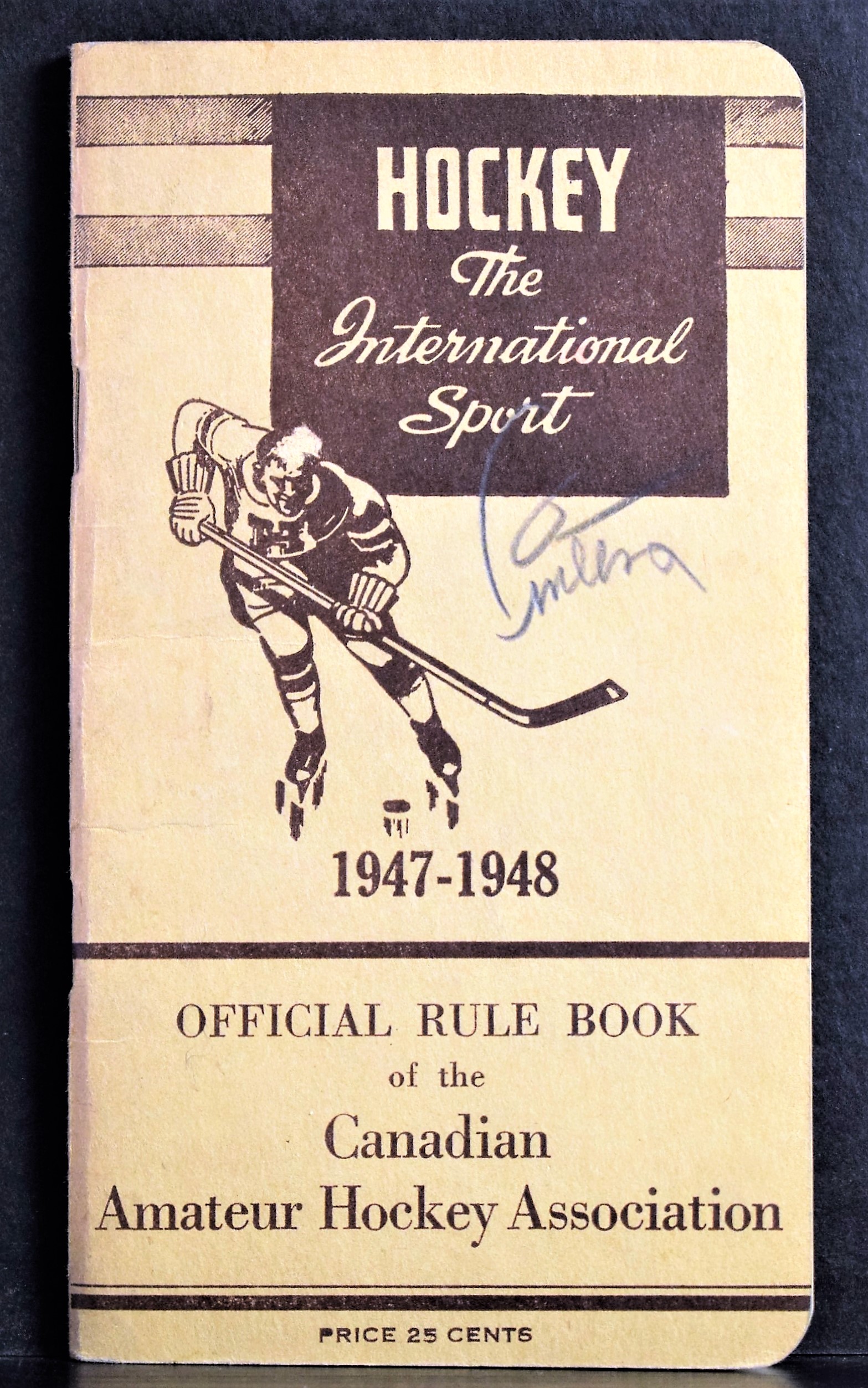 Hockey. The International Sport. 1947-1948. Official Rule Book of the Canadian Amateur Hockey Association