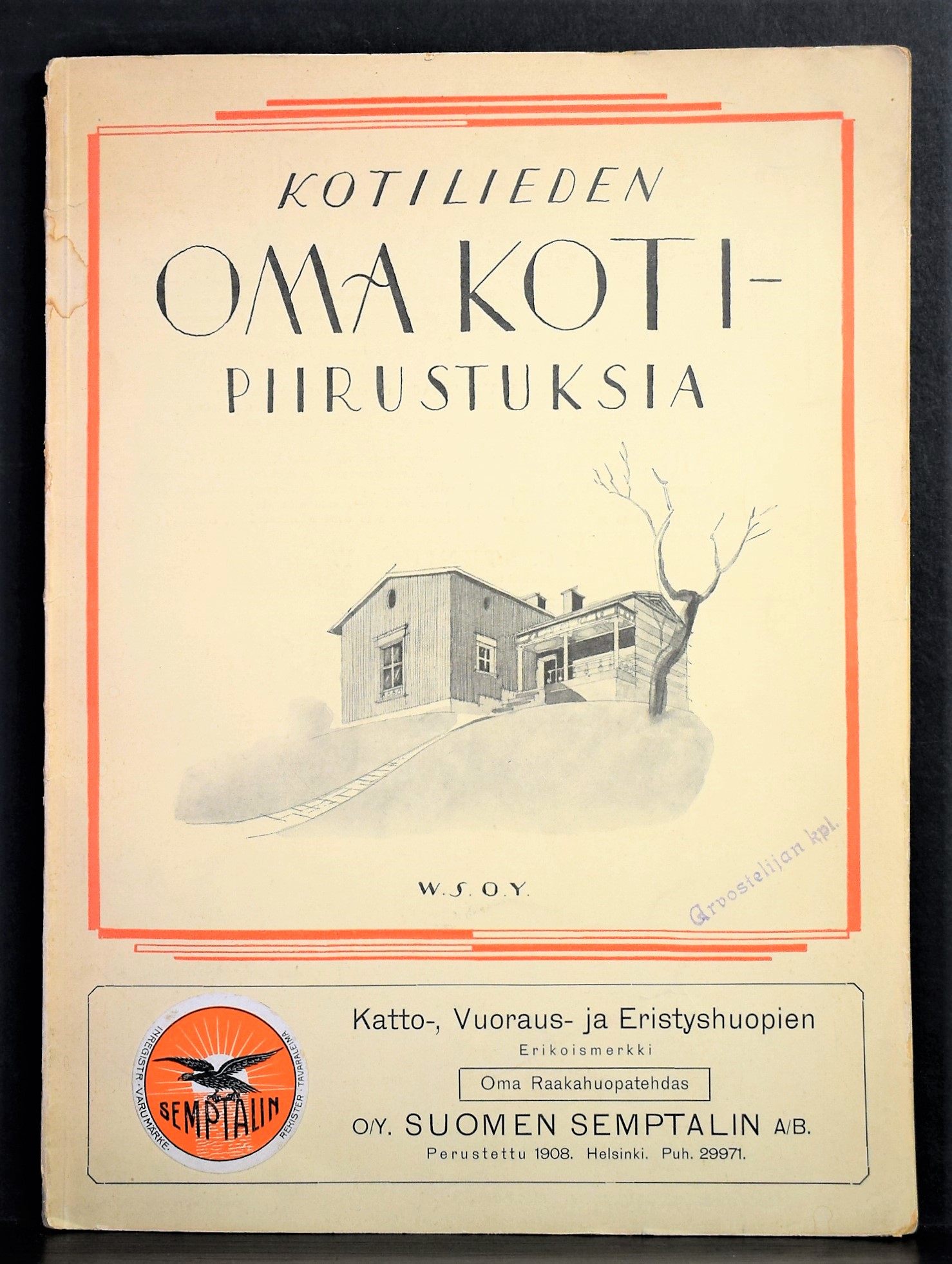 Kotilieden Oma koti-piirustuksia