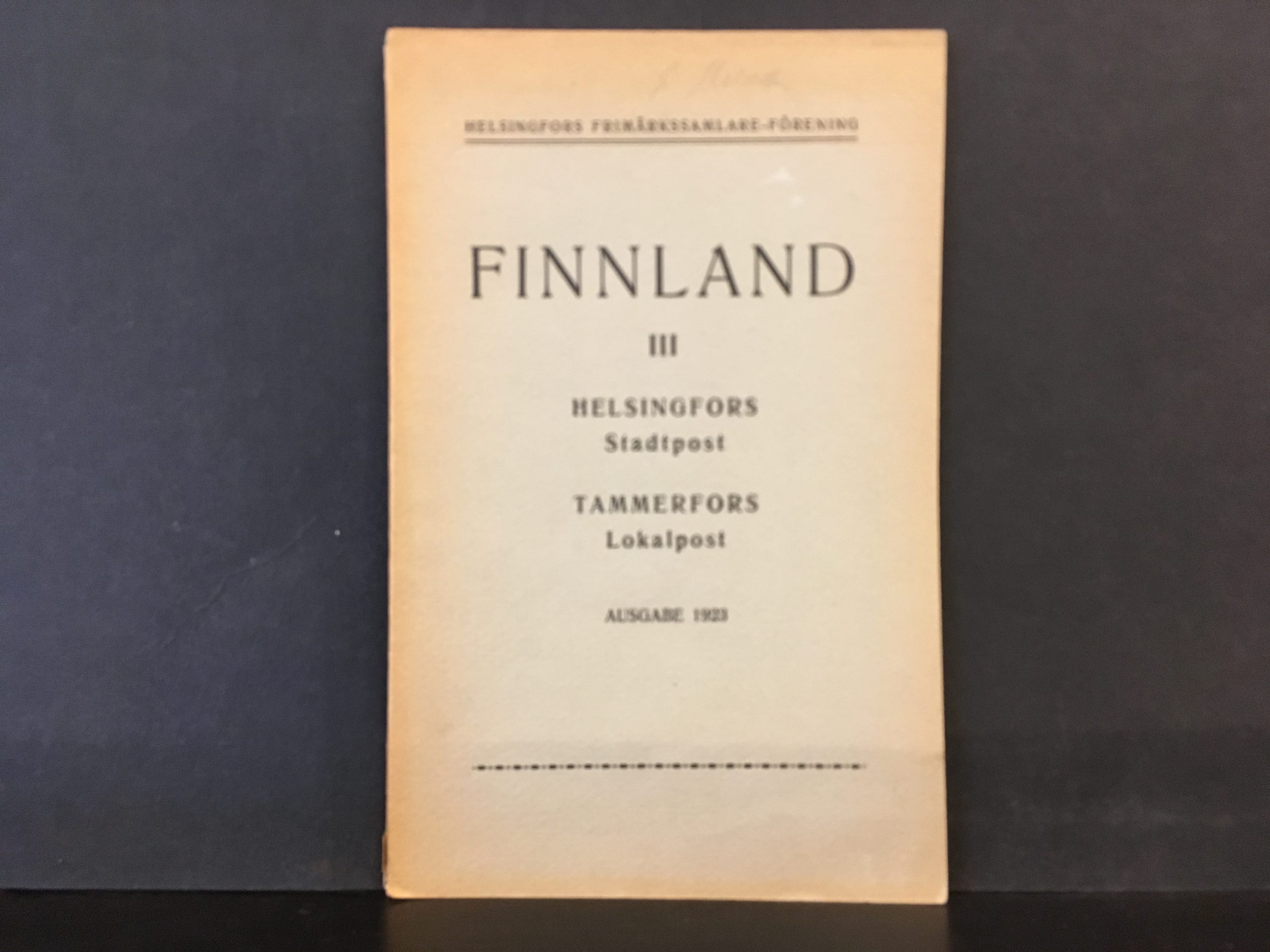 Finnland III - Helsingfors Stadpost, Tammerfors Lokalpost