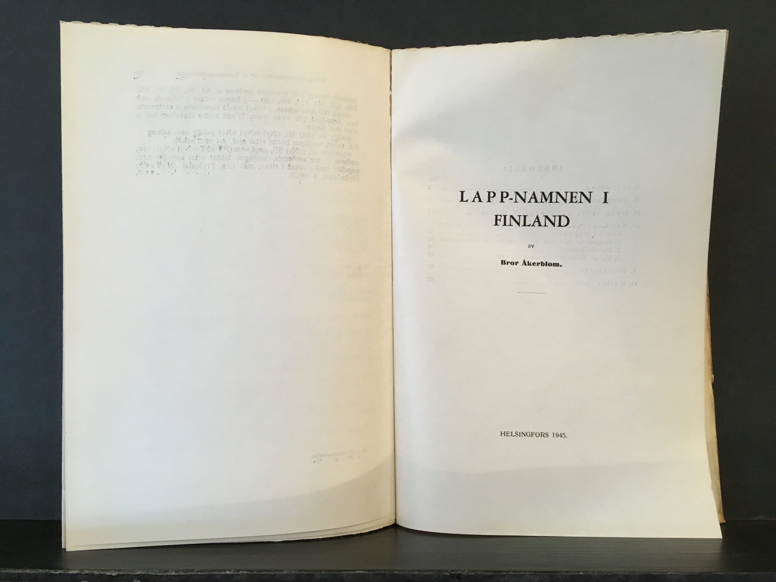 Åkerblom, Bror: Lapp-namnen i Finland - Image 2