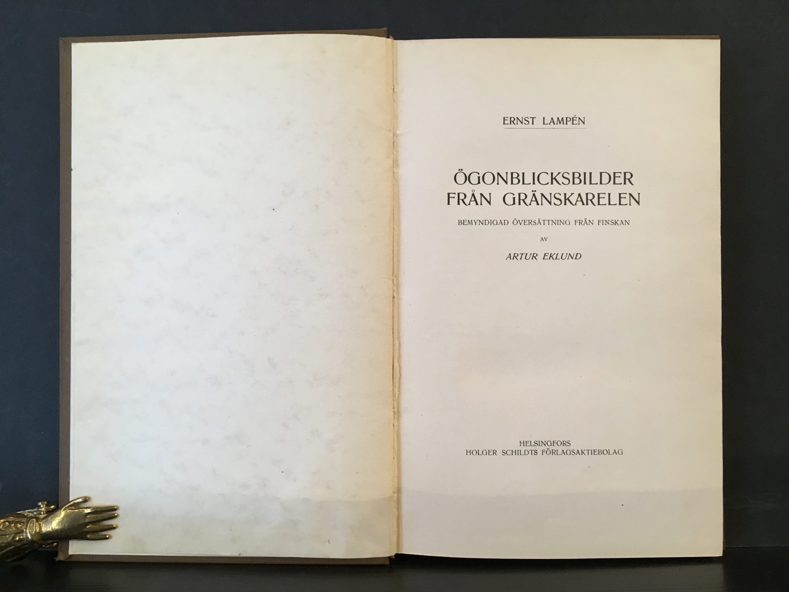 Lampén, Ernst: Ögonblicksbilder från Gränskarelen