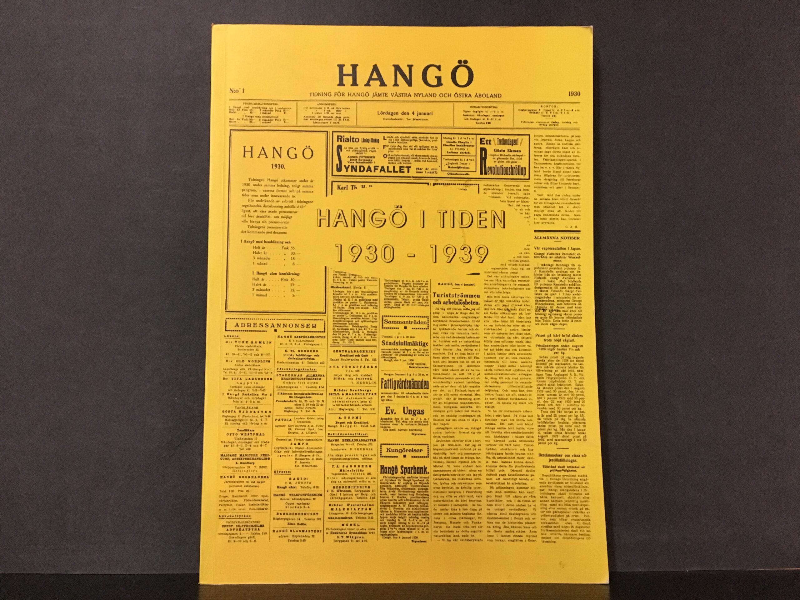 Hangö i tiden 1930–1939