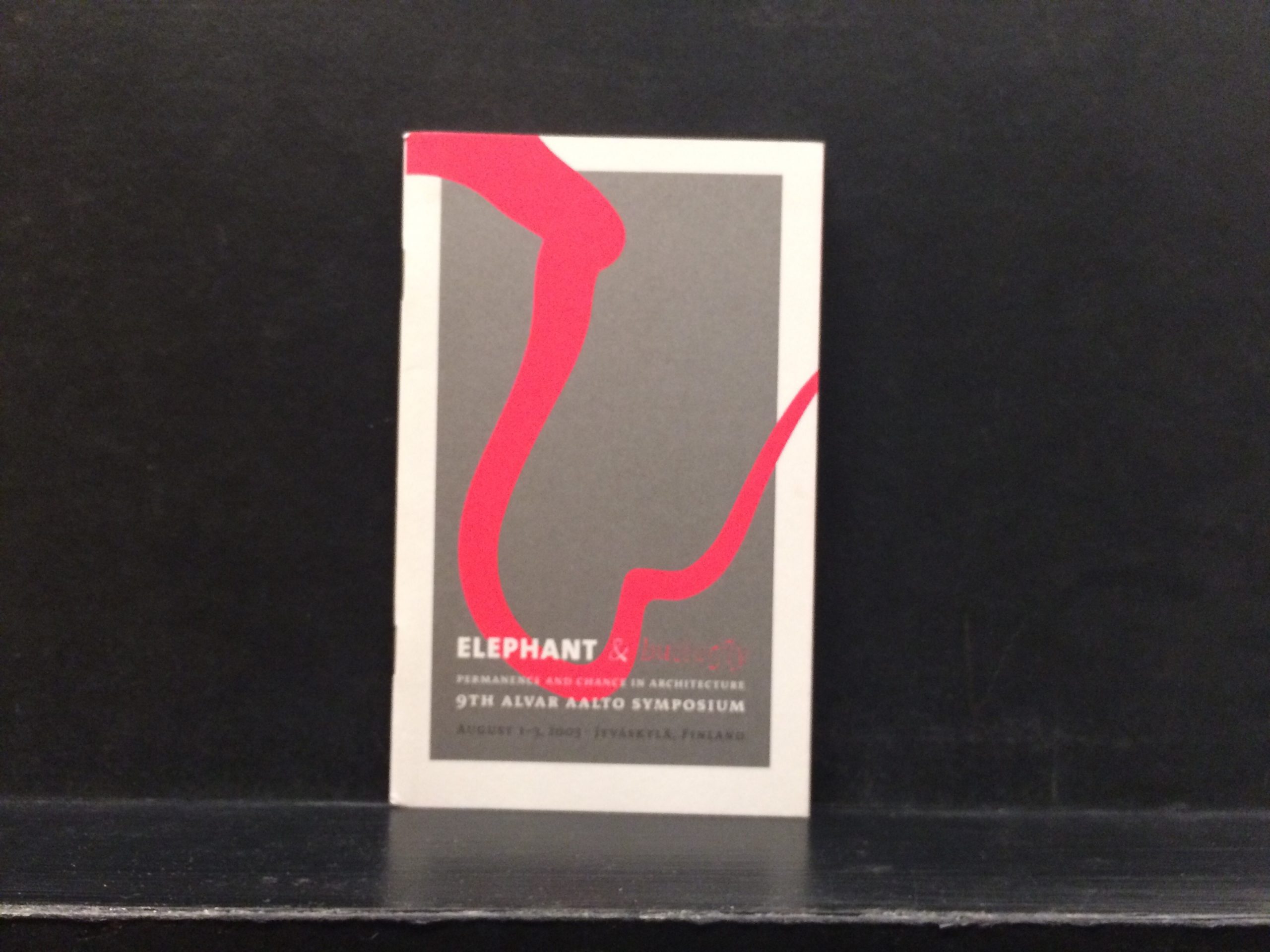 Elephant & butterfly – performance and chance in architecture. 9th Alvar Aalto symposium, August 1–3. 2003