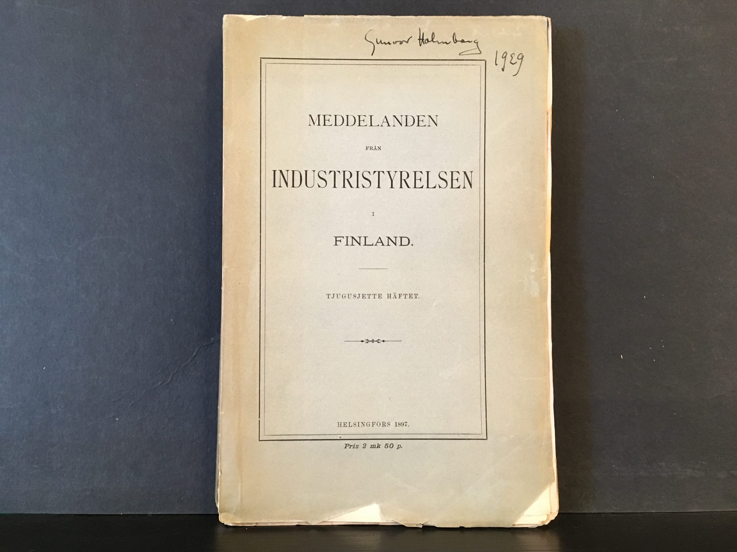 Hultin, Tekla: Historiska upplysningar om bergshandteringen i Finland under svenska tiden
