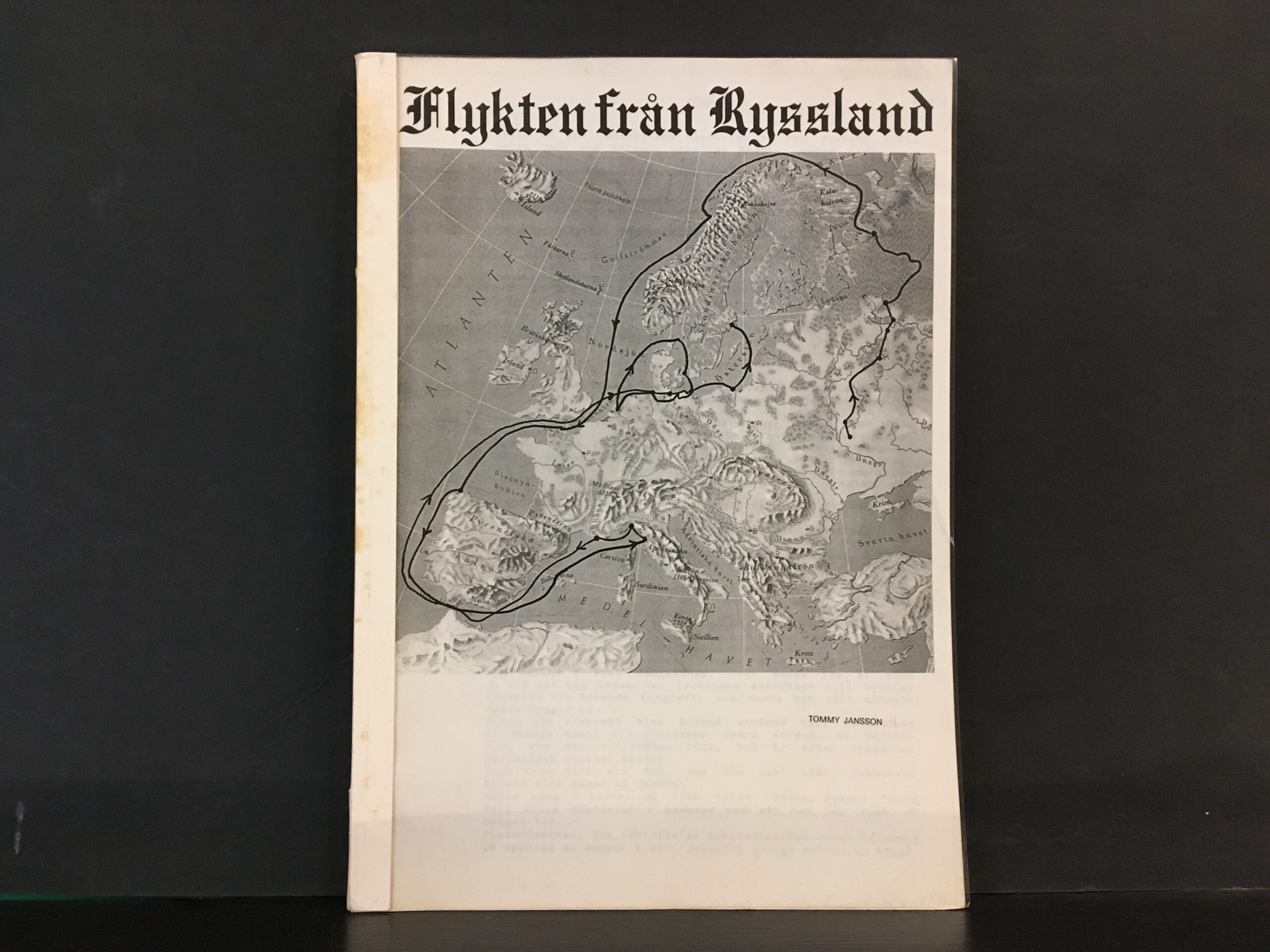 Jansson, Tommy: Flykten från Ryssland