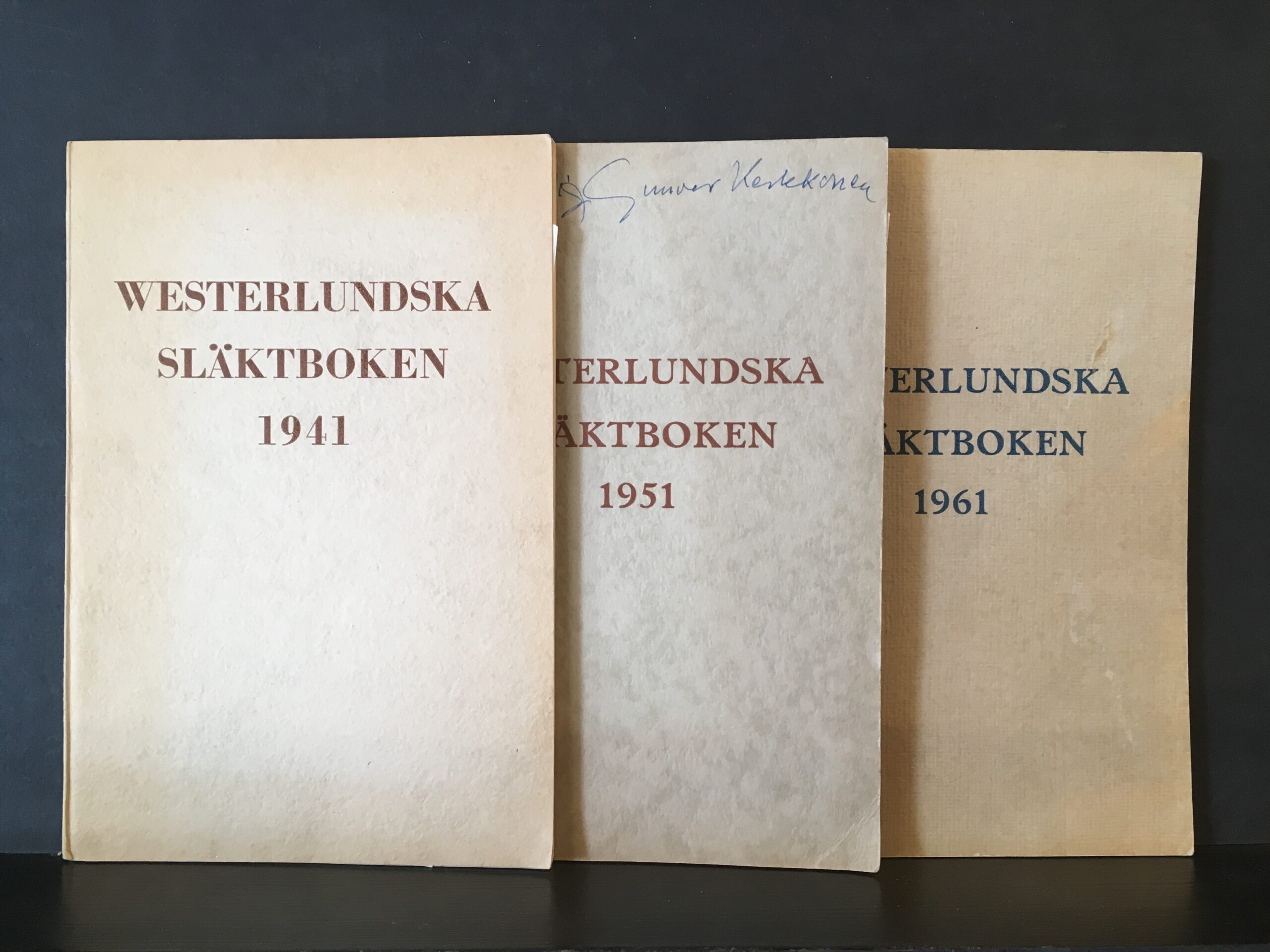 Westerlundska släktboken 1941, 1951 & 1961