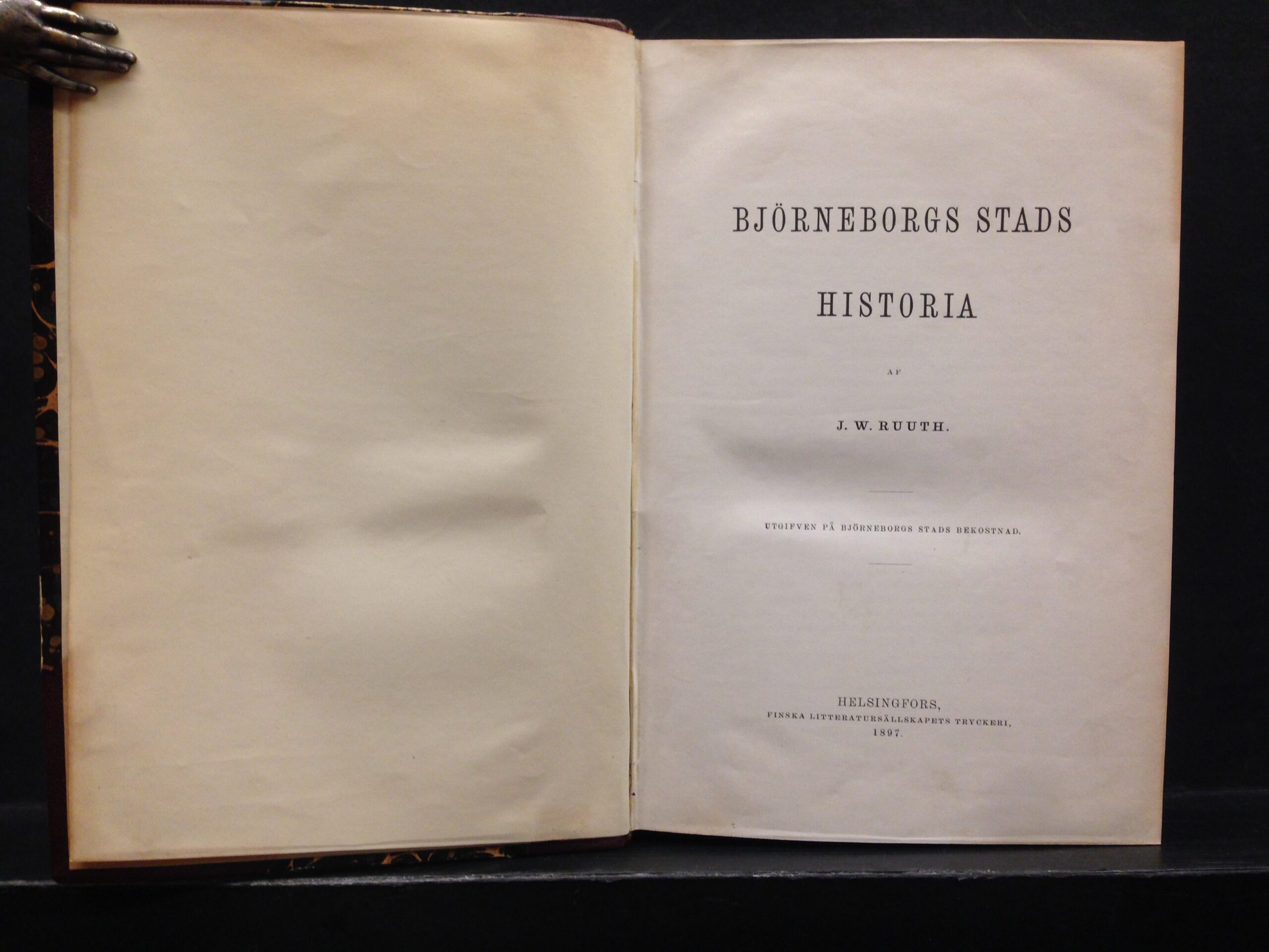 Ruuth: J. W.: Björneborgs stads historia