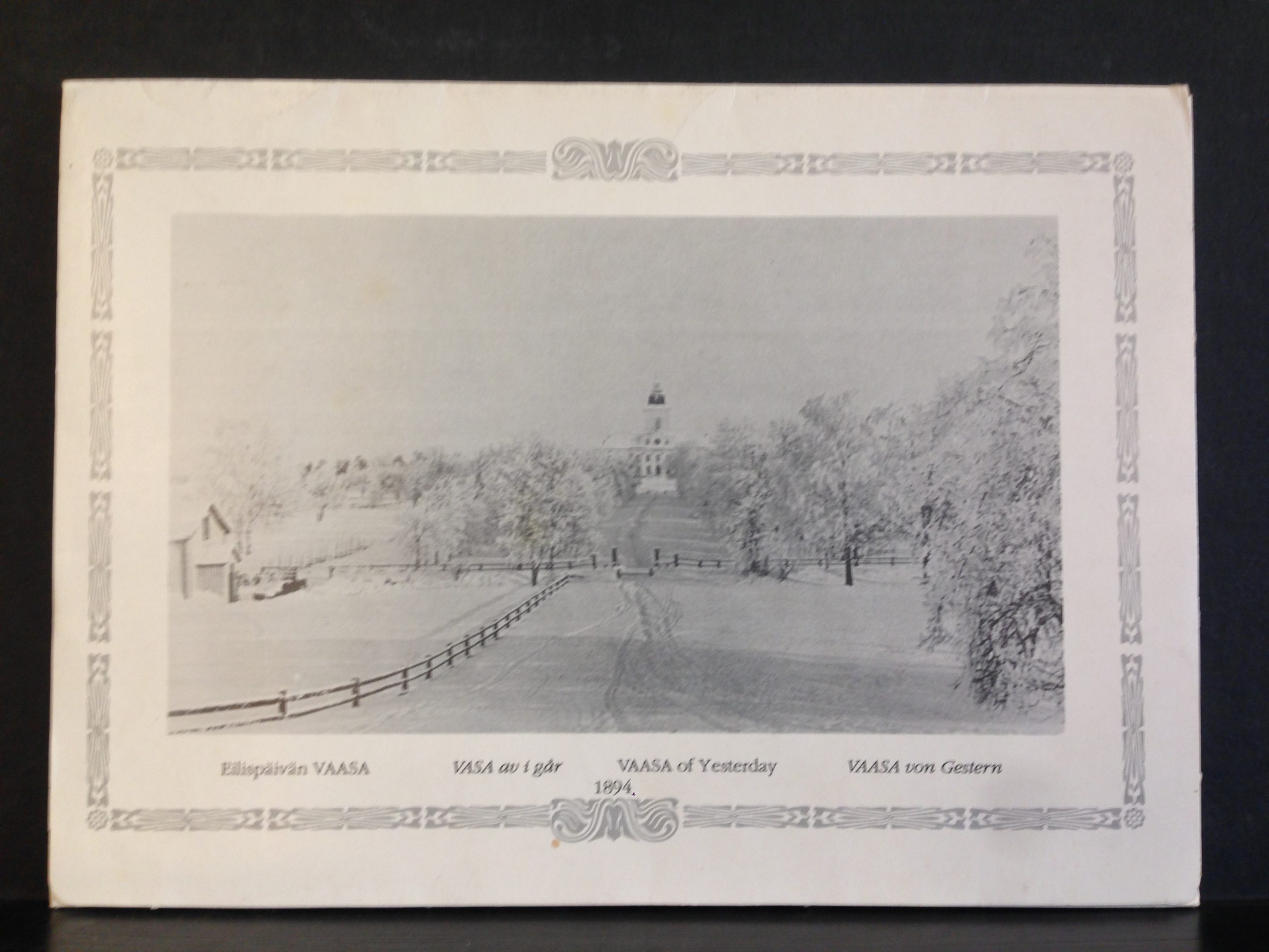 Eilispäivän Vaasa. Vasa av i går. Vaasa of Yesterday. Vaasa von Gestern. Kuvakokoelma