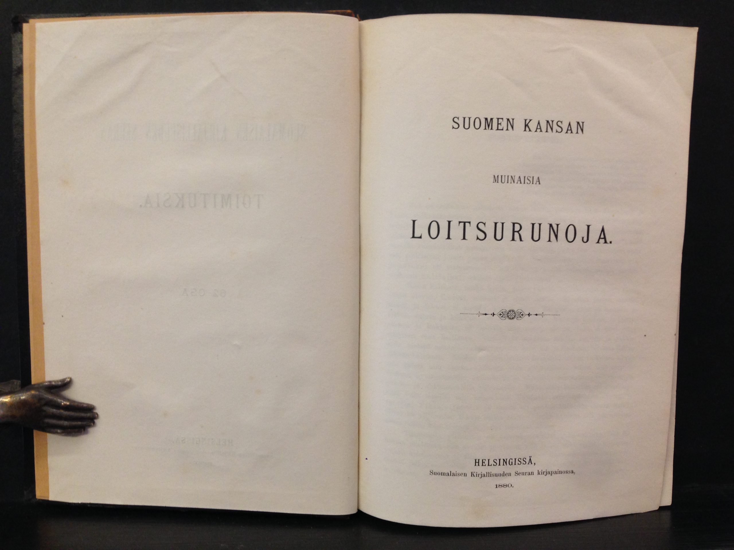 Suomen kansan muinaisia loitsurunoja