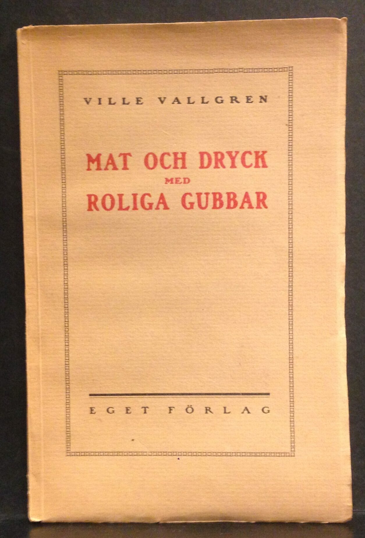 Ville Vallgren Mat och dryck med roliga gubbar