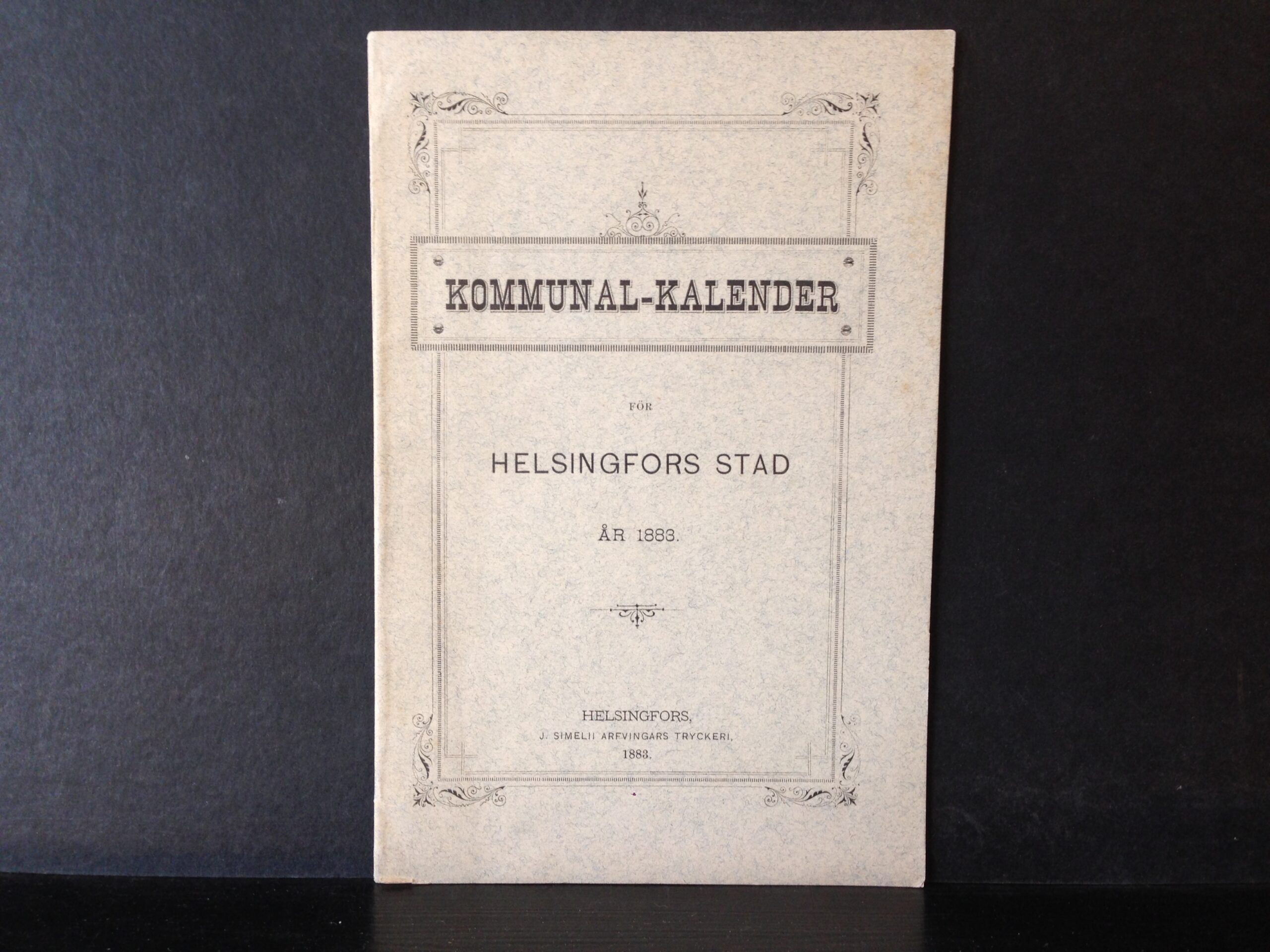 Kommunal-kalender för Helsingfors stad år 1883