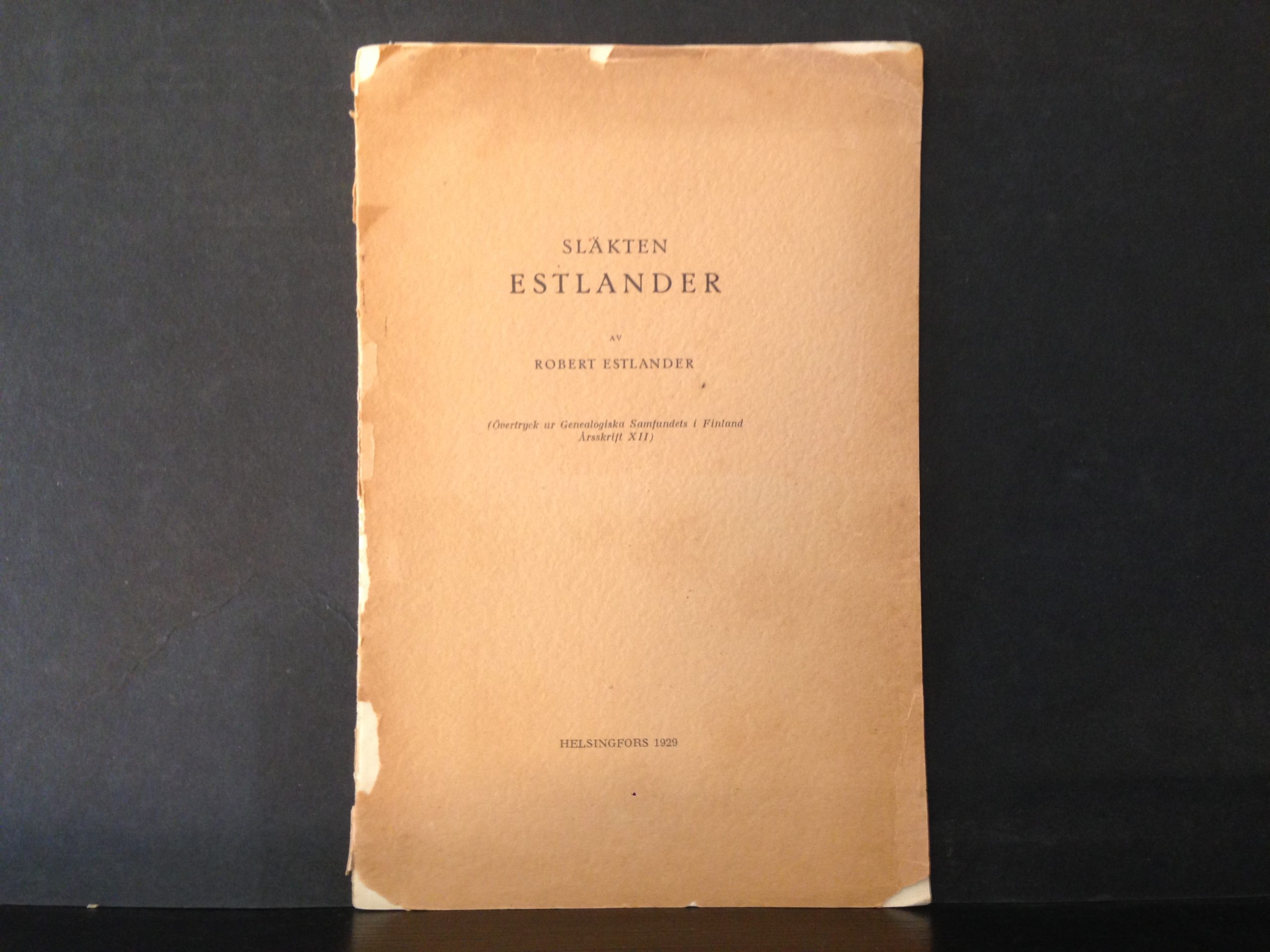 Estlander, Robert: Släkten Estlander