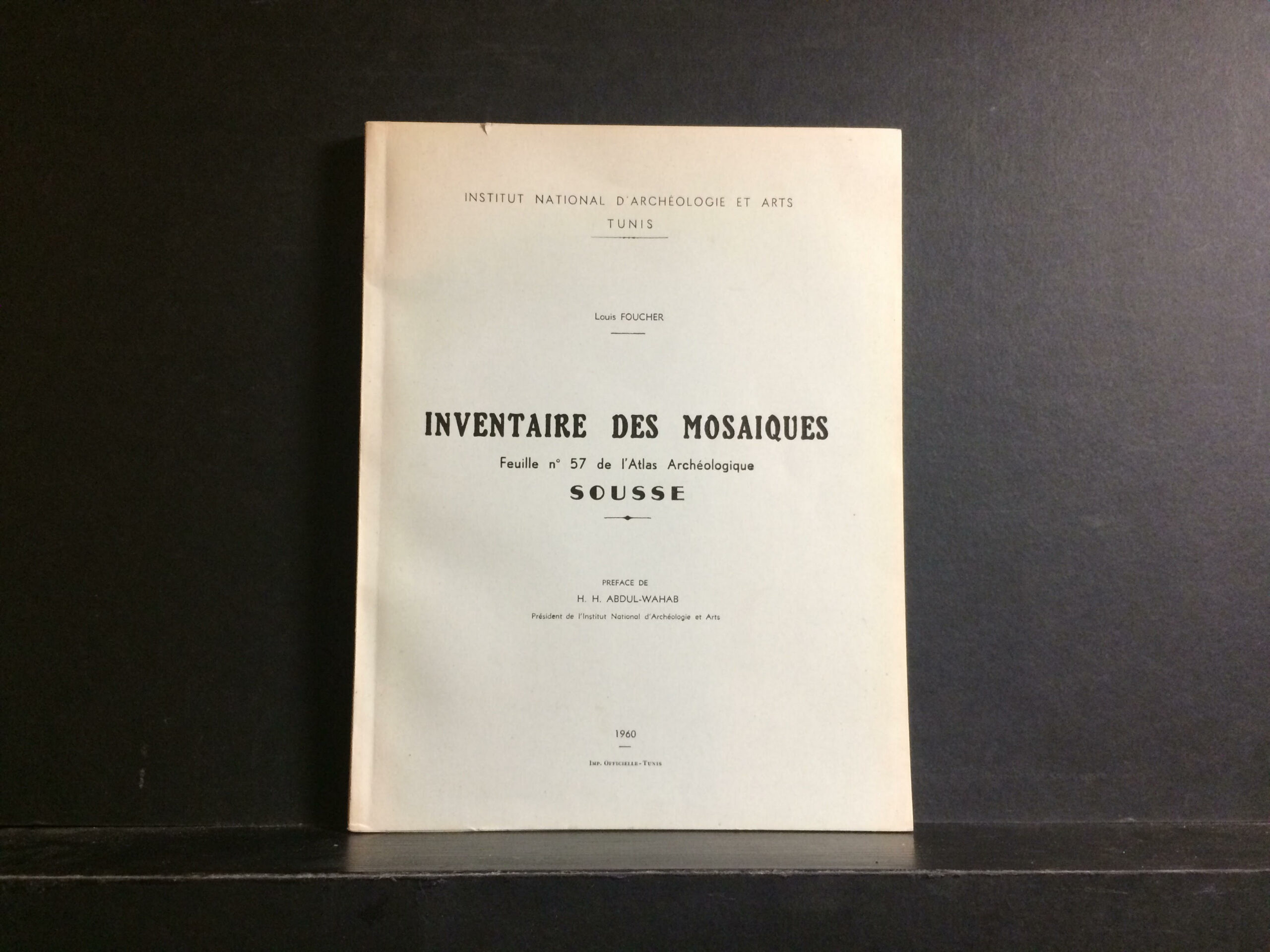 Foucher, L.: Inventaire des Mosaiques de Sousse