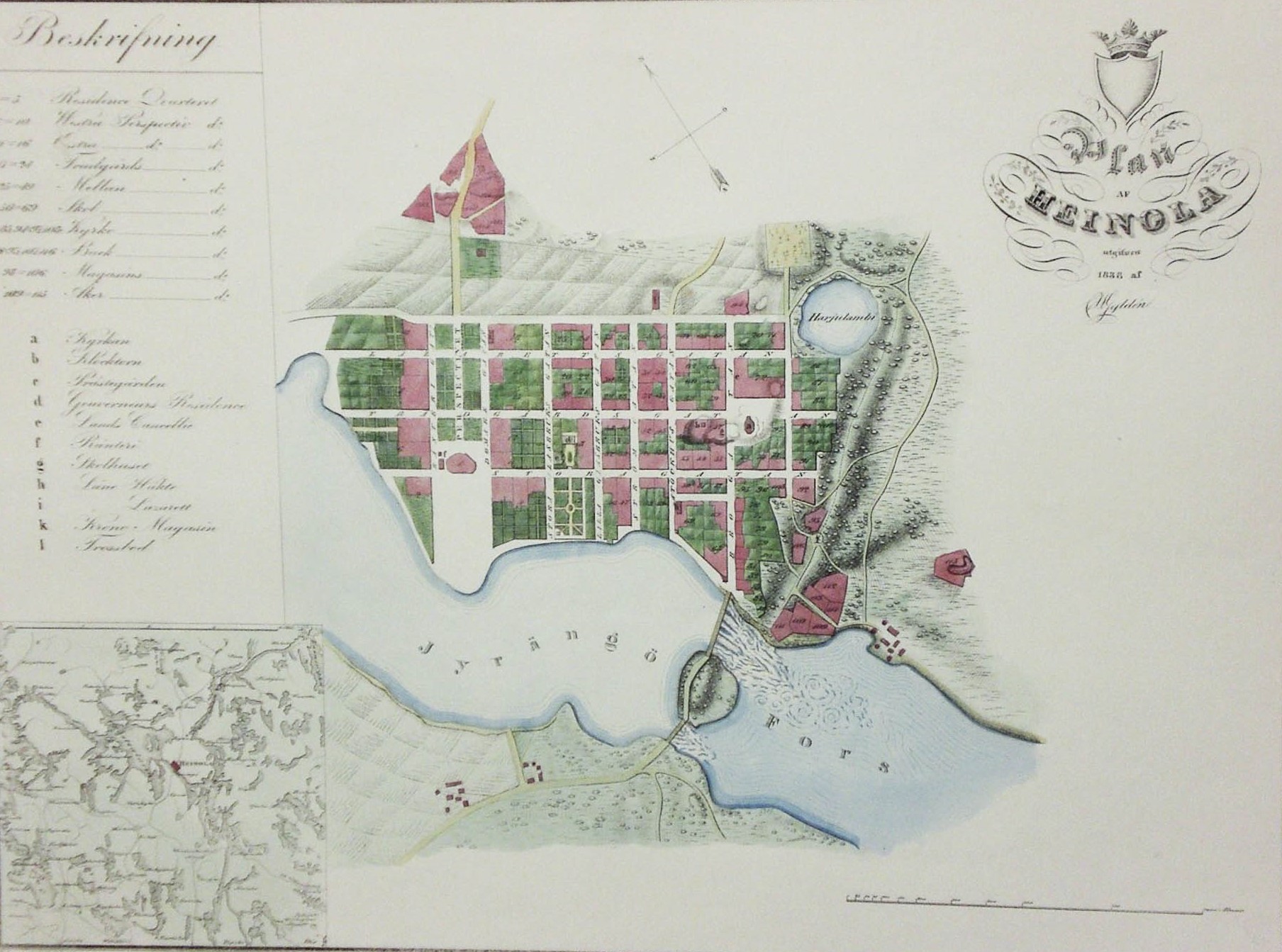 C.W. Gyldén: Plan af Heinola