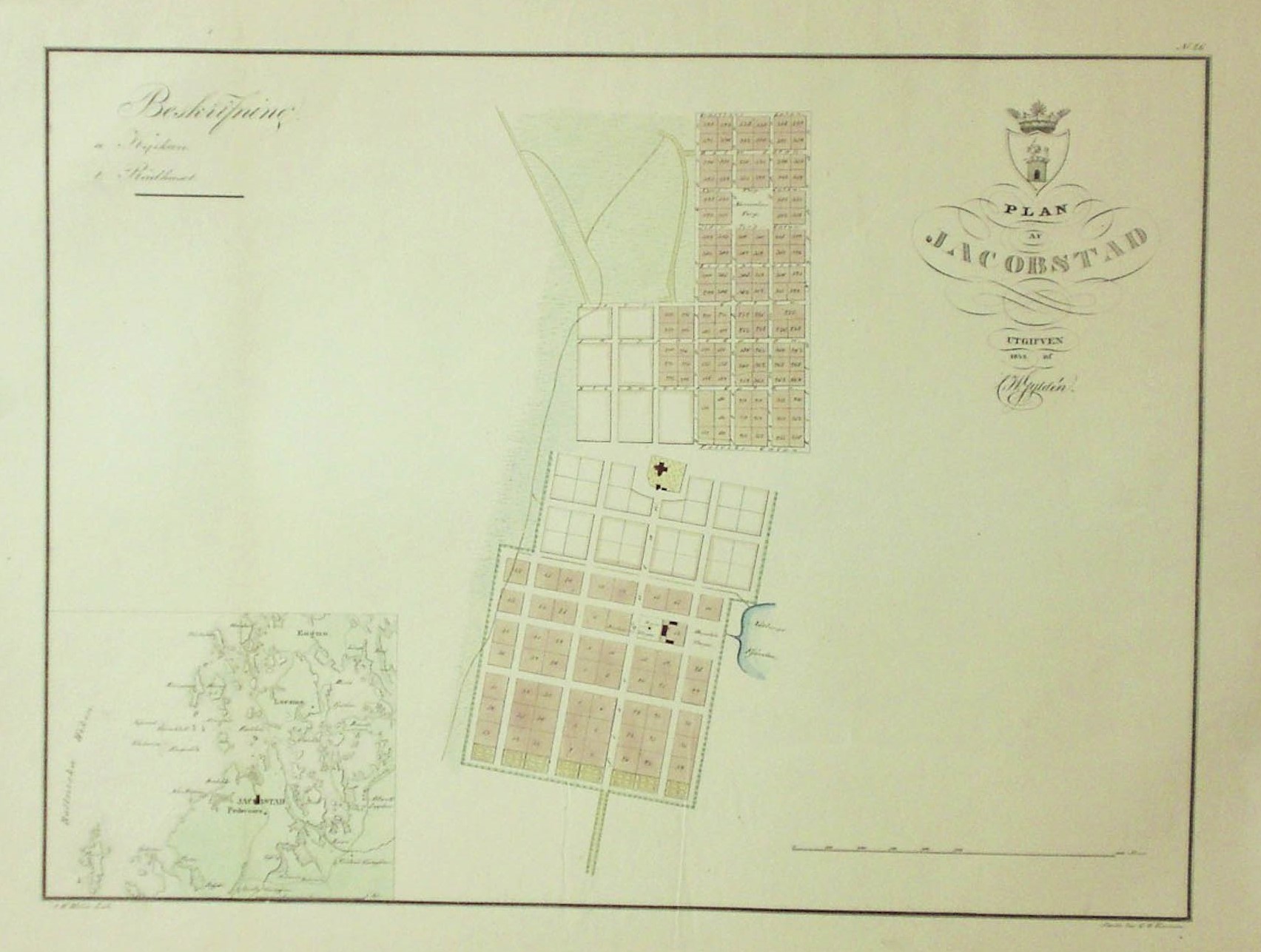 C.W. Gyldén: Plan af Jacobstad