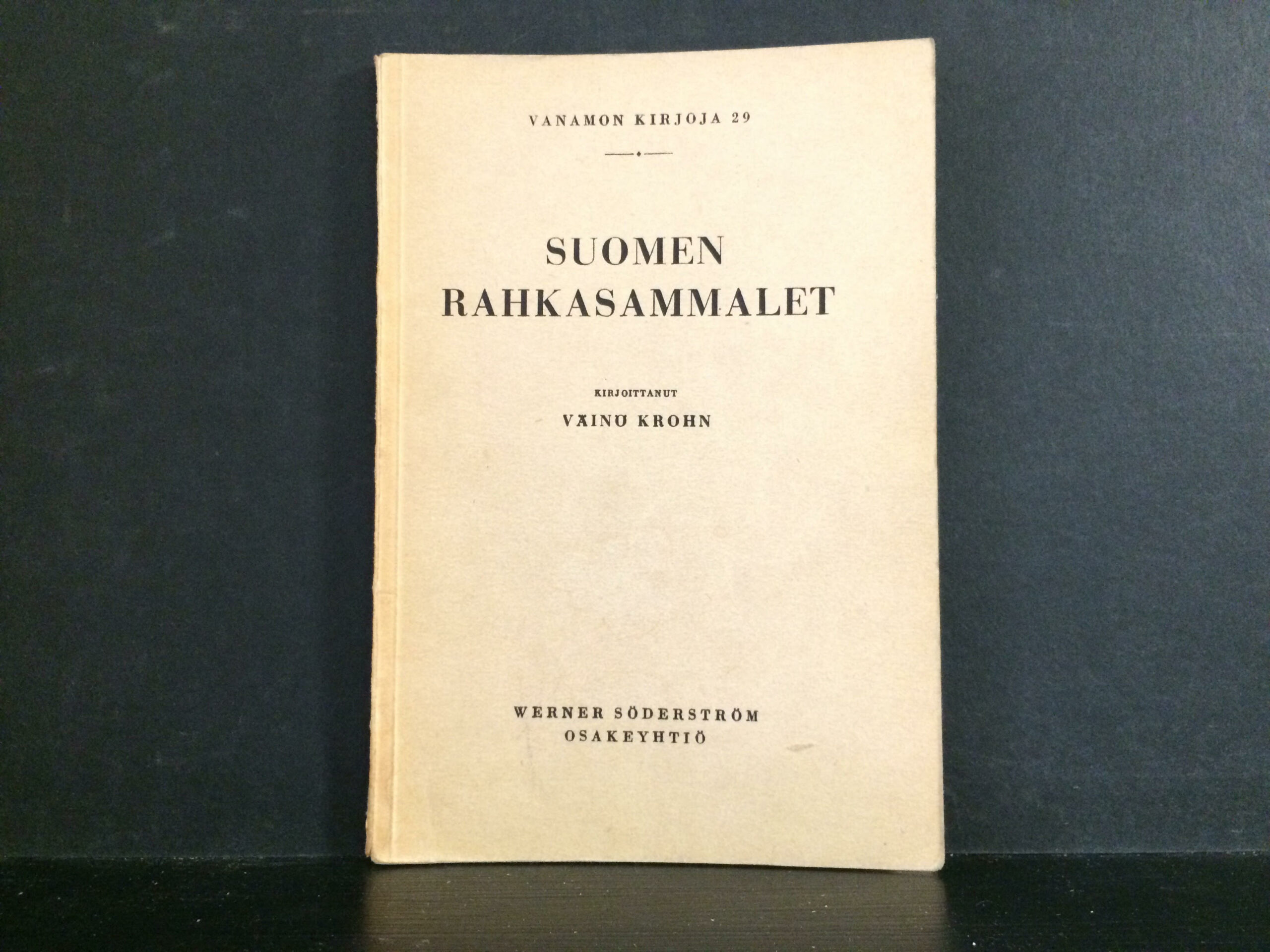 Krohn, Väinö: Suomen rahkasammalet