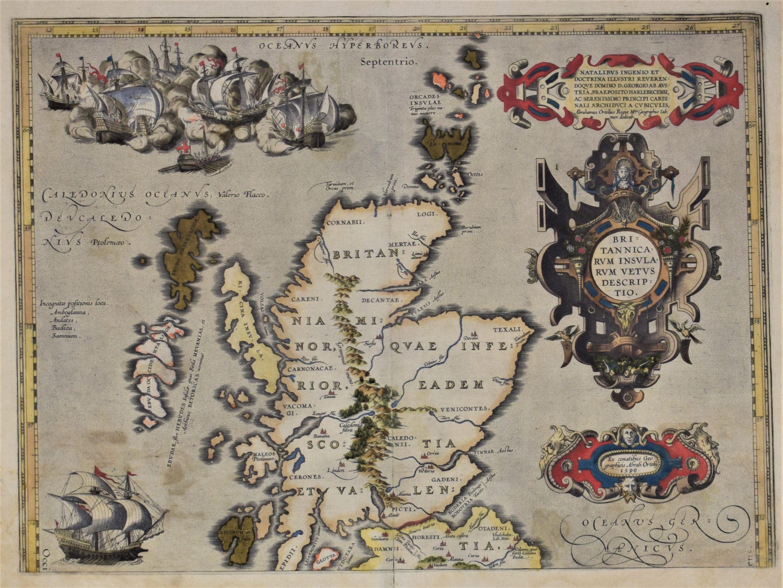 Ortelius, A.: Britannicarum Insularum Vetus Descriptio