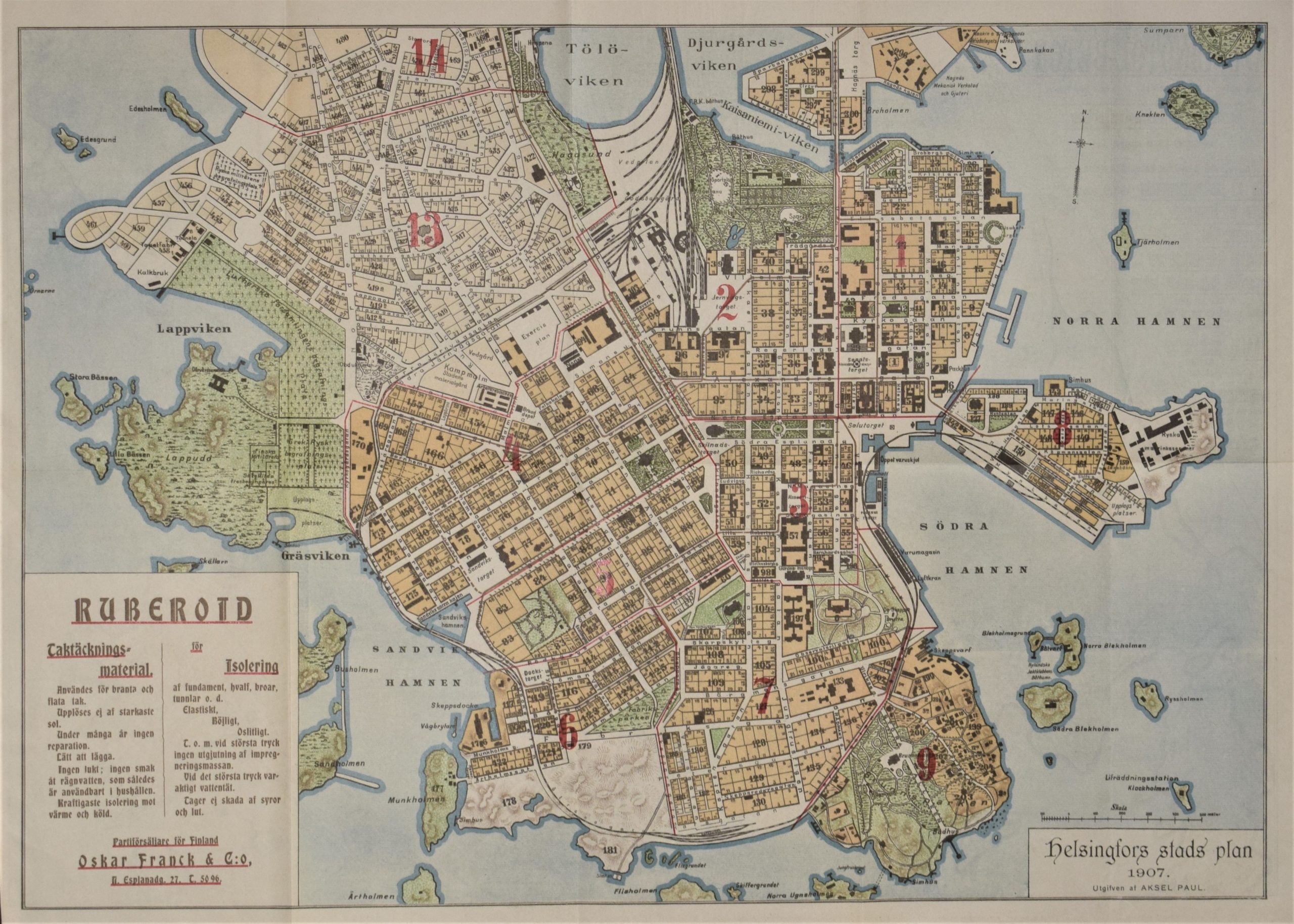 Paul, Aksel: Helsingfors Stads Plan 1907