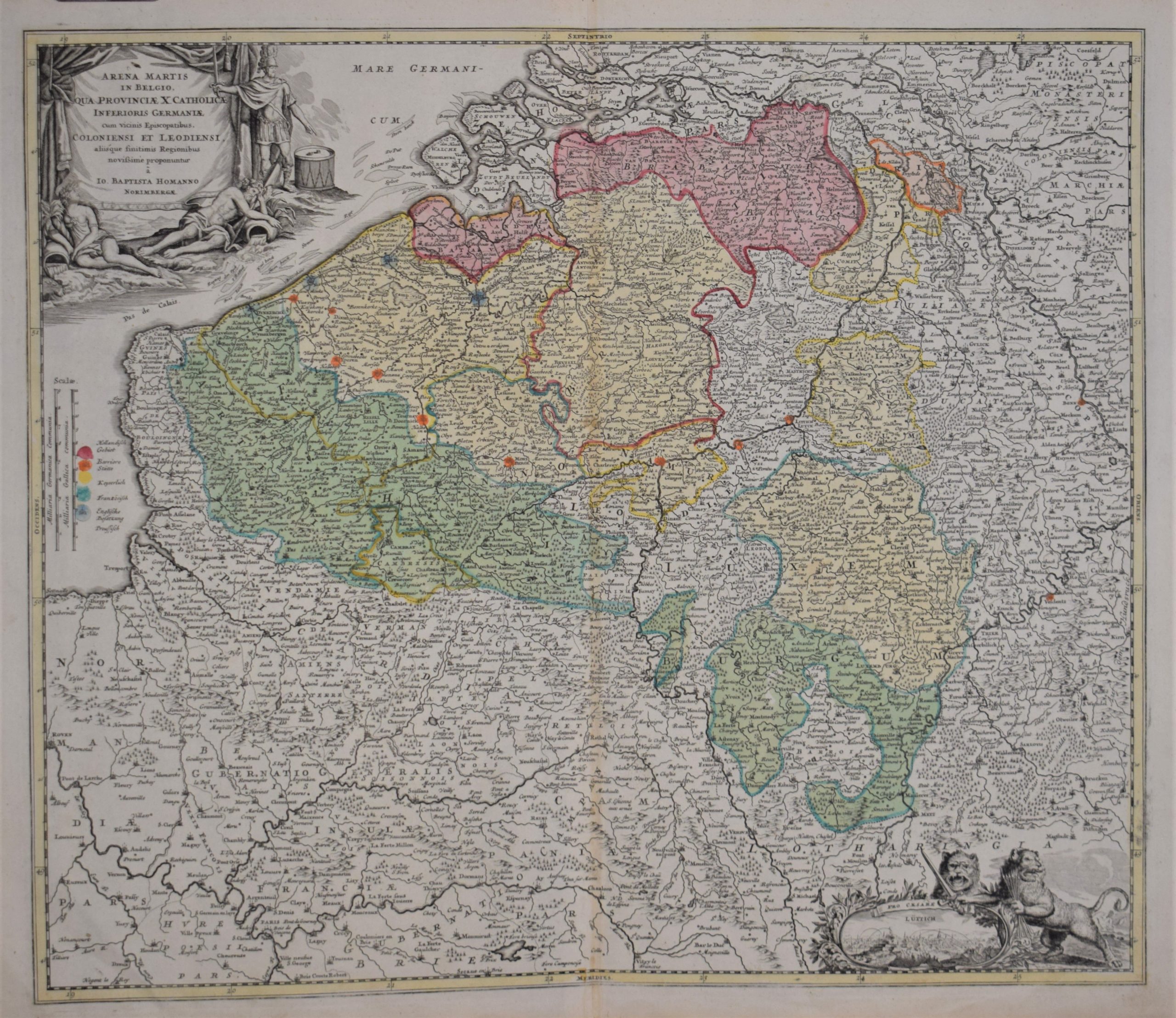 Homann, Joh. Bapt.: Arena Martis in Belgio