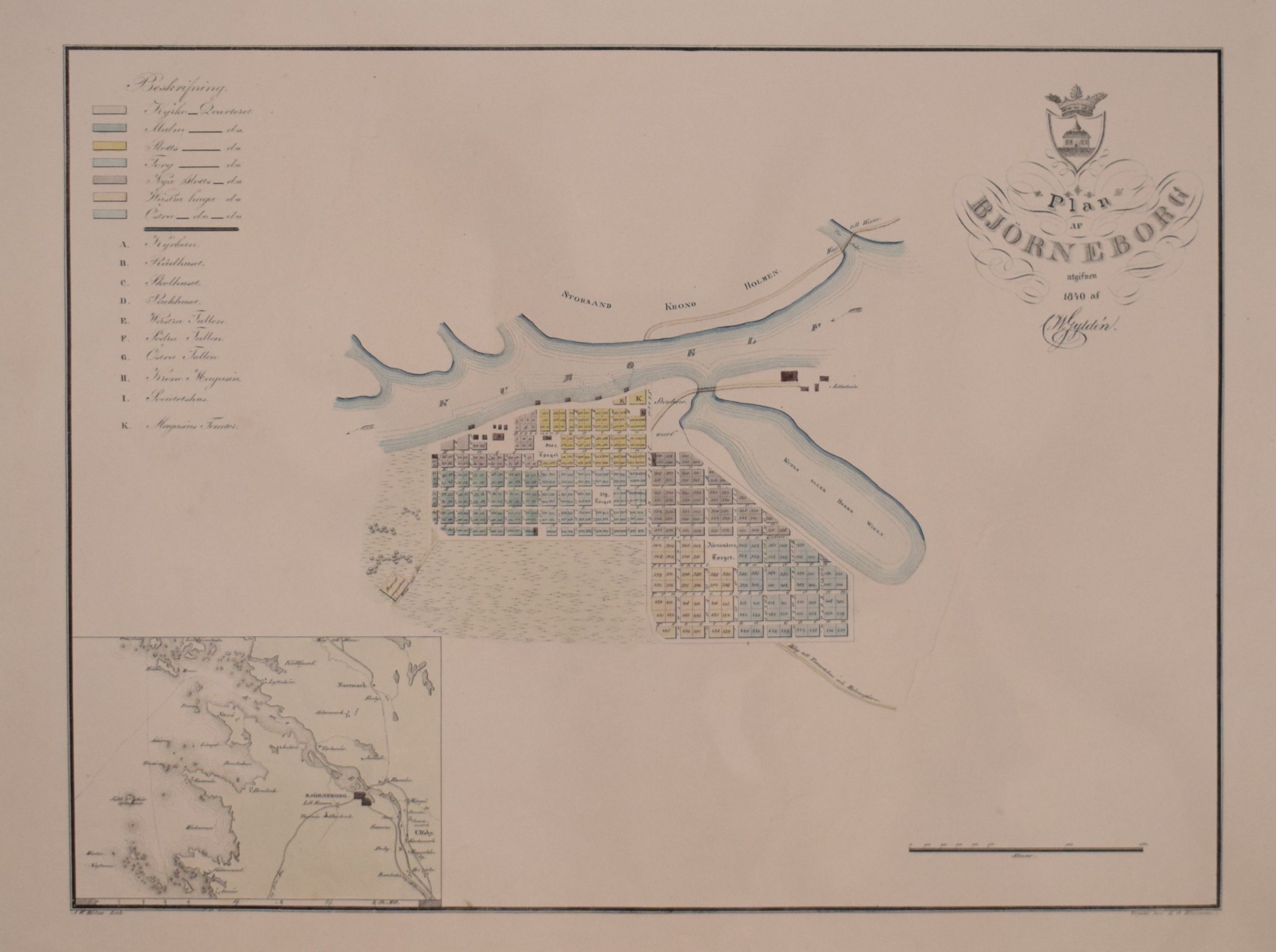 Gyldén, C.W.: Plan af Björneborg