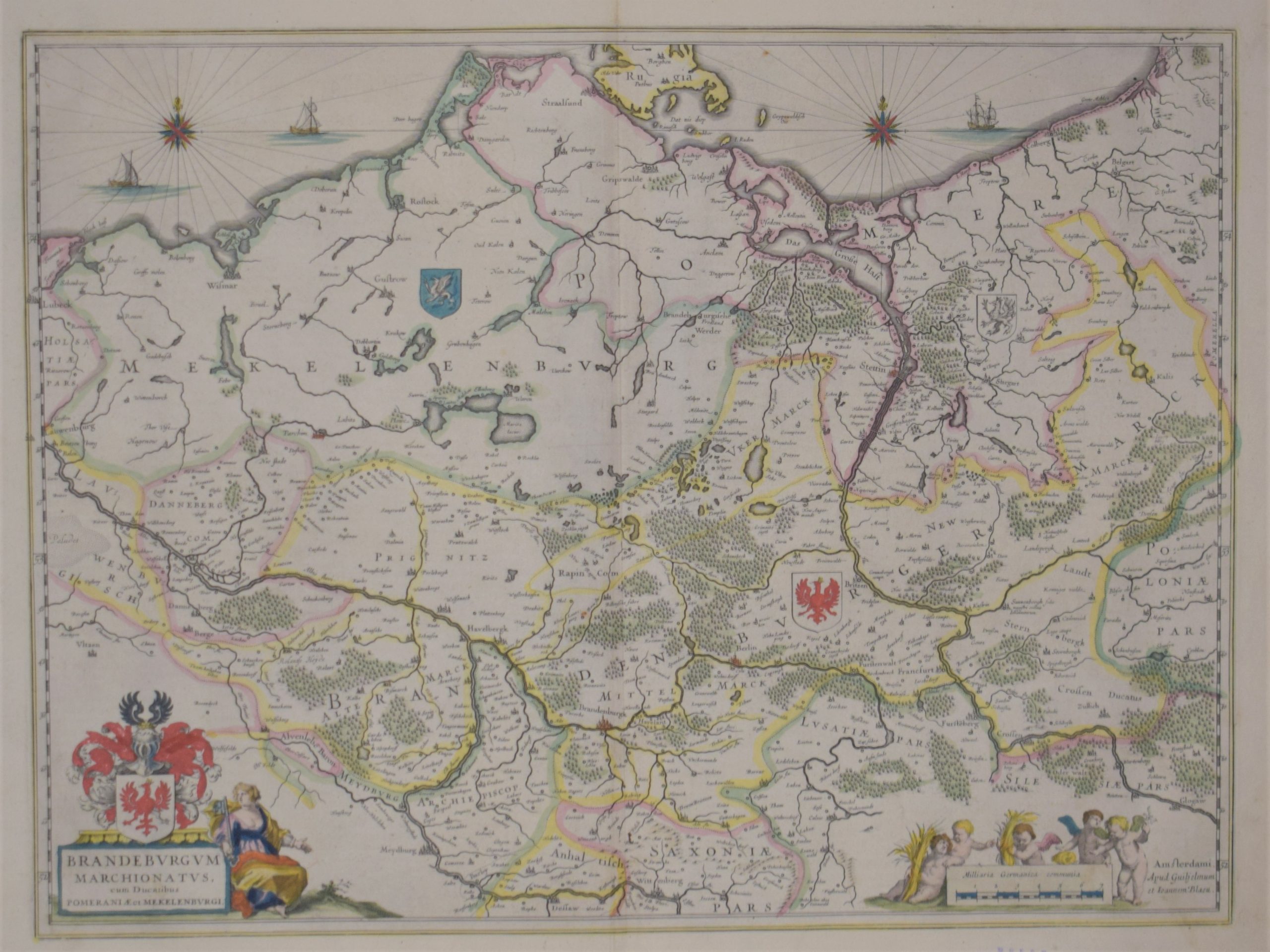 Blaeu, W. J.: Brandeburgum Marchionatus cum Ducatibus Pomeraniae et Mekekenburgi