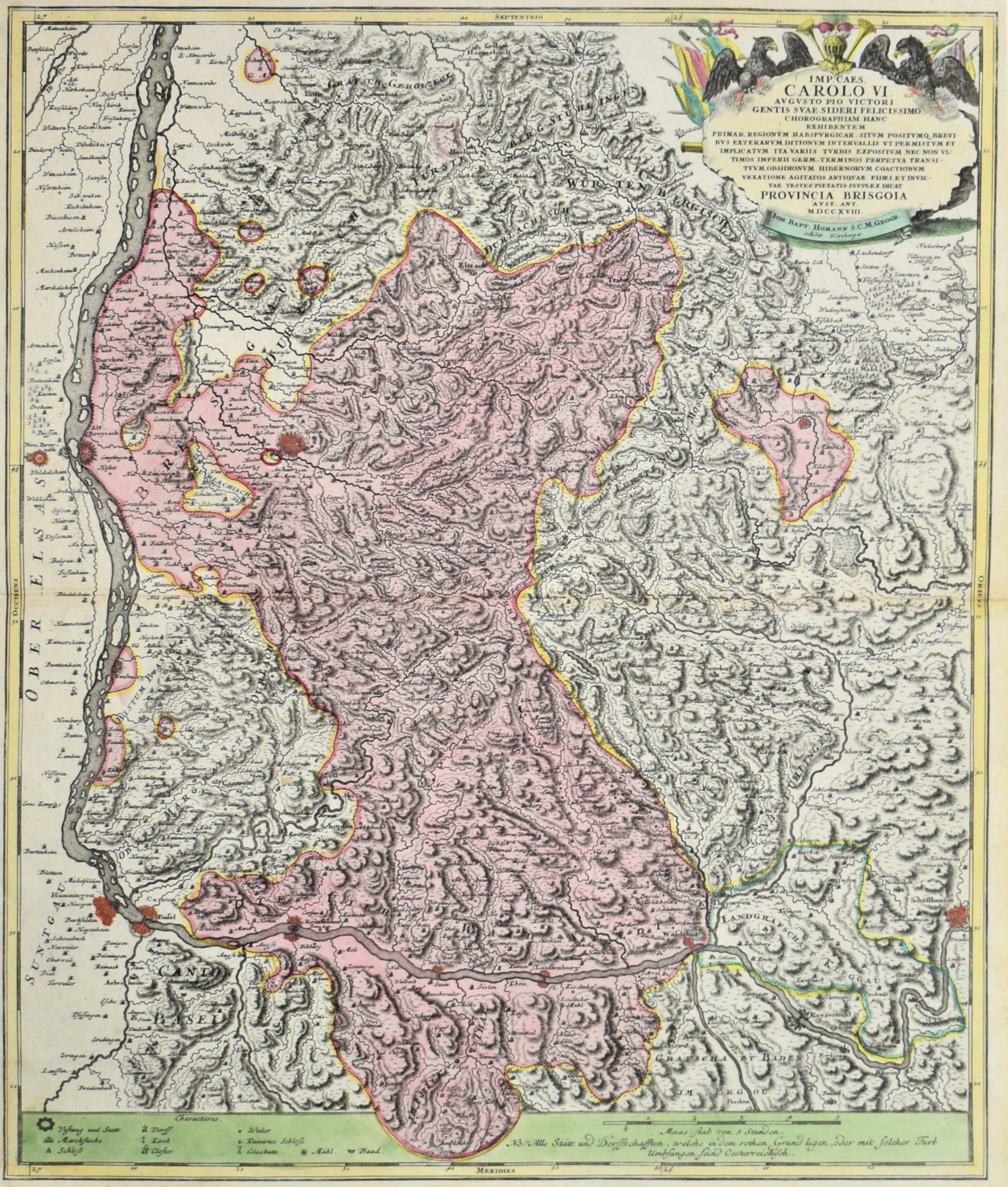 Homann, Joh. Bapt.: Imp. Caes. Carolo VI