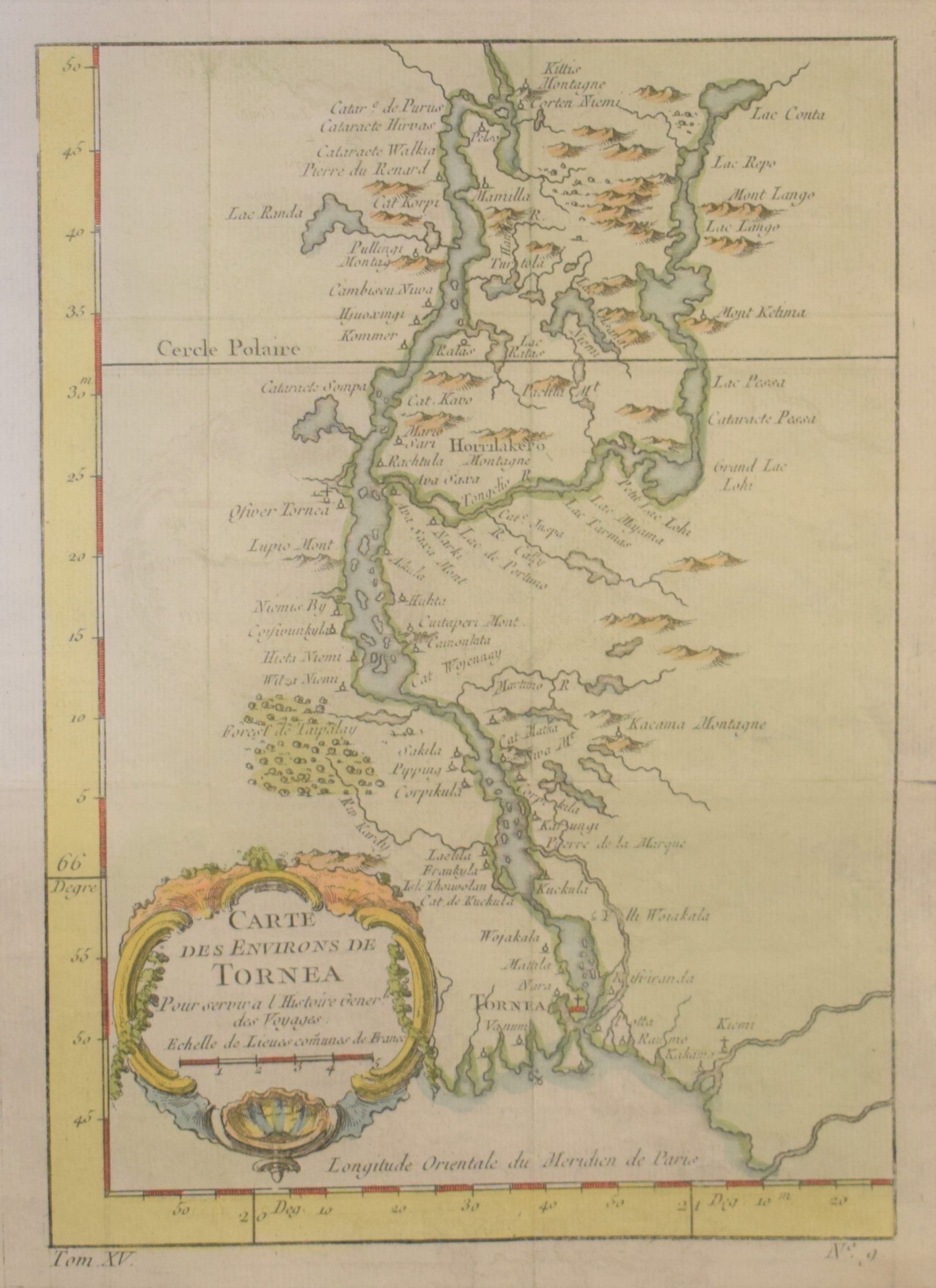 Bellin, Jacques-Nicolas: Carte des Environs de Tornea