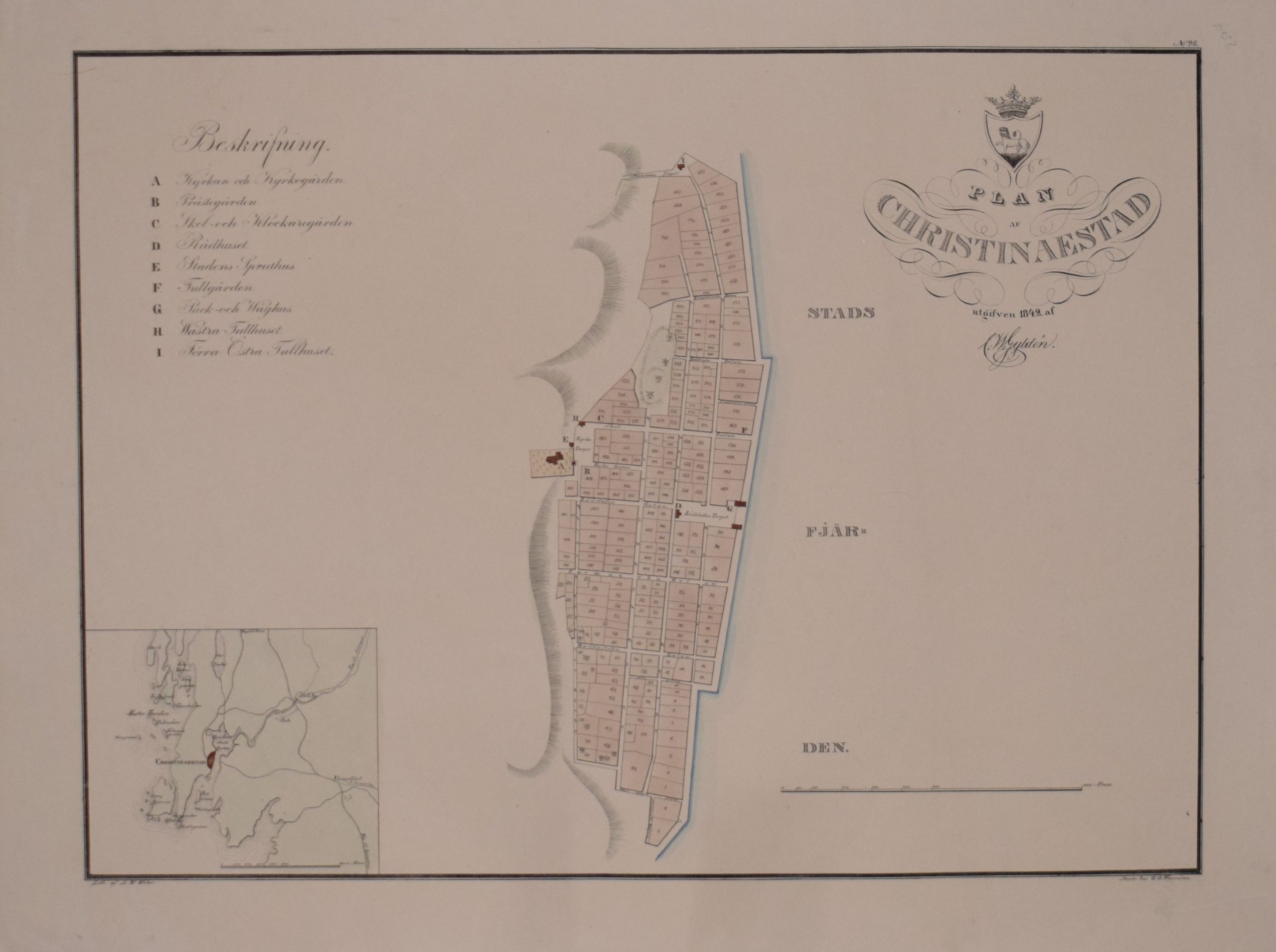 Gyldén, C.W.: Plan af Christinaestad