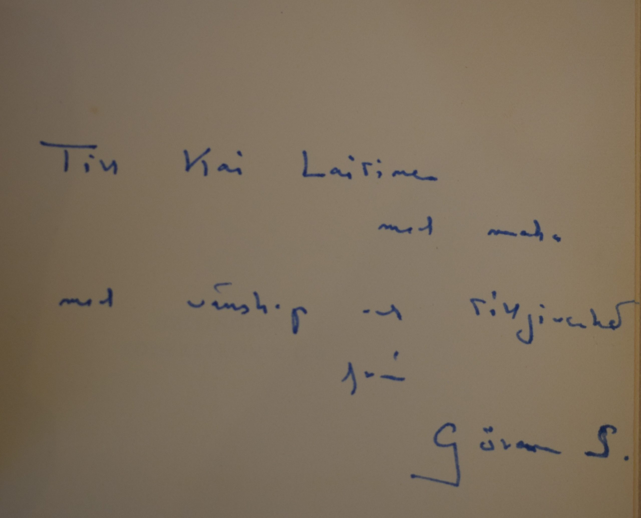 Schildt, Göran: Daphne och Apollon (dedikation) - Image 2