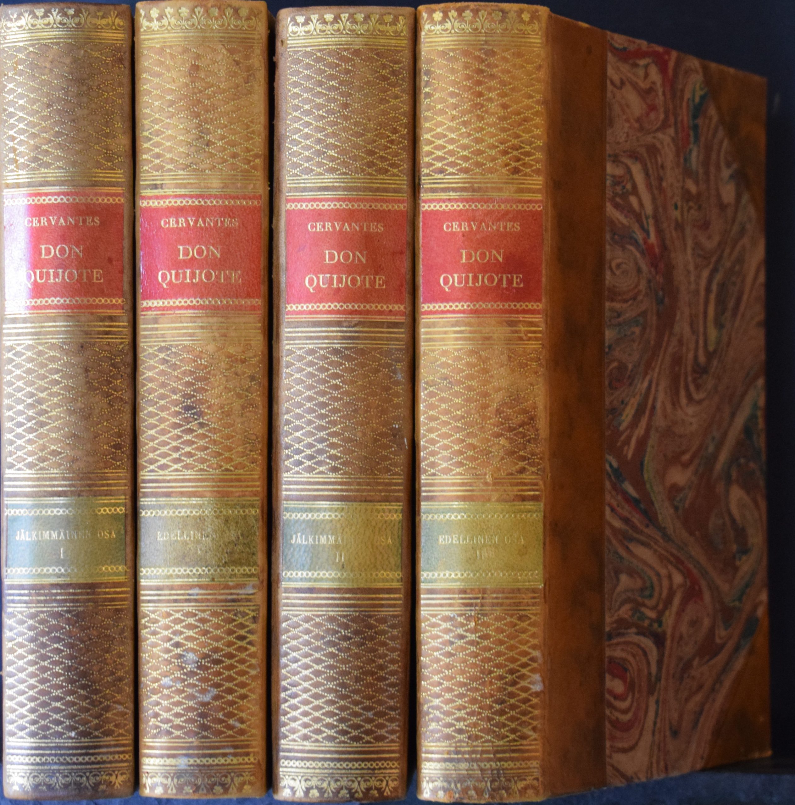 Miguel de Cervantes Don Quijote Manchalainen I-IV Espanjankielestä suomentanut J. Hollo